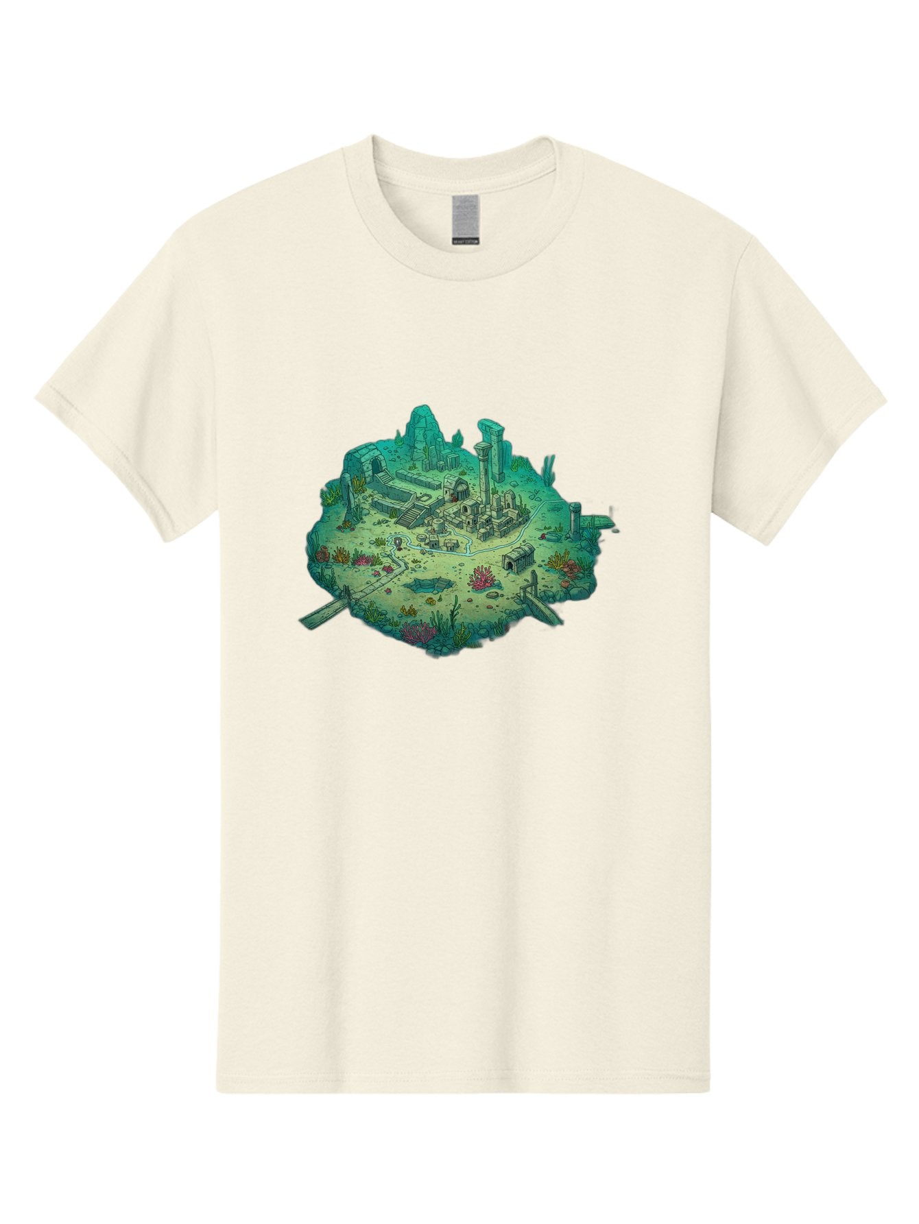 Underwater-City-Ruins Men'S Graphic Tee, 100% Cotton, Comfortable Casual Summer Wear, Machine Washable, Vintage Camera, Old Camera, Antique Camera, Black Camera, Classic Photography, Photography Equipment, Nostalgic Device, Film Camera, Baf610 8