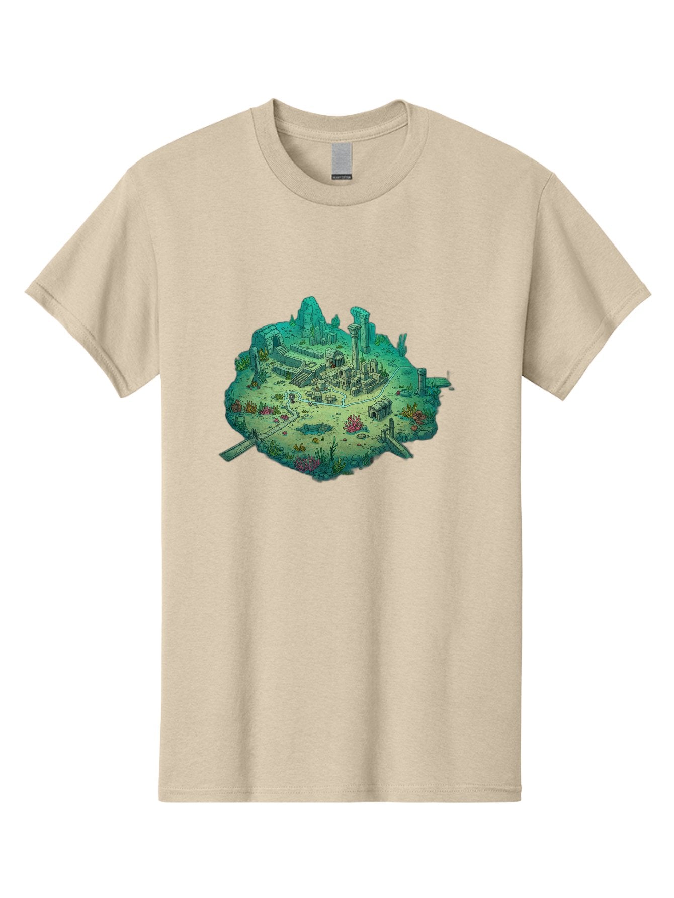 Underwater-City-Ruins Men'S Graphic Tee, 100% Cotton, Comfortable Casual Summer Wear, Machine Washable, Vintage Camera, Old Camera, Antique Camera, Black Camera, Classic Photography, Photography Equipment, Nostalgic Device, Film Camera, Baf610 11