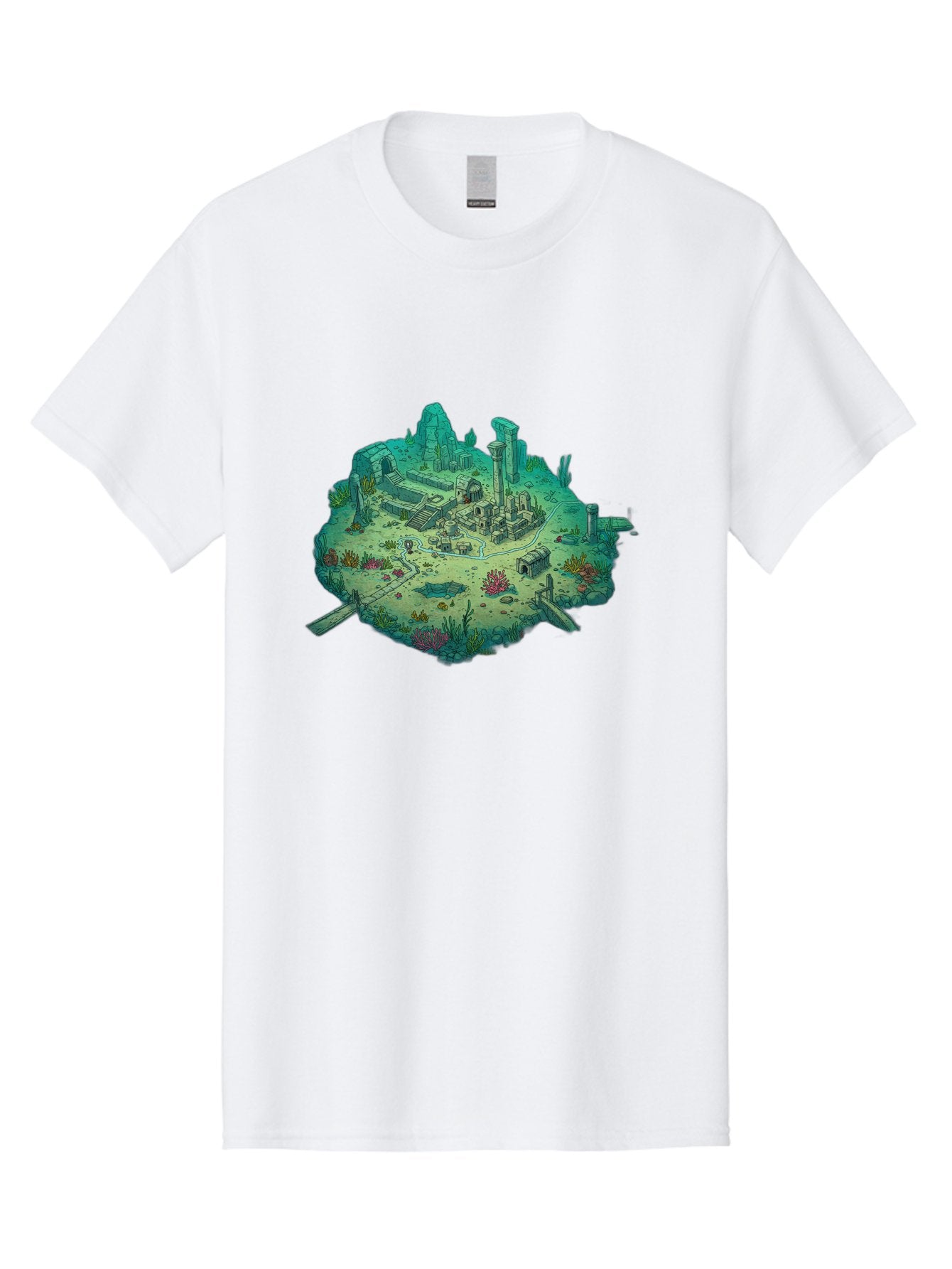 Underwater-City-Ruins Men'S Graphic Tee, 100% Cotton, Comfortable Casual Summer Wear, Machine Washable, Vintage Camera, Old Camera, Antique Camera, Black Camera, Classic Photography, Photography Equipment, Nostalgic Device, Film Camera, Baf610 7