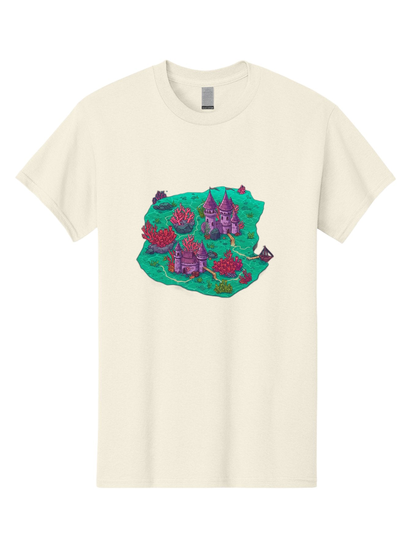 Underwater-Isometric-Castle Men'S Graphic Tee, 100% Cotton, Comfortable Casual Summer Wear, Machine Washable, Vintage Camera, Old Camera, Antique Camera, Black Camera, Classic Photography, Photography Equipment, Nostalgic Device, Film Camera, Baf611 3