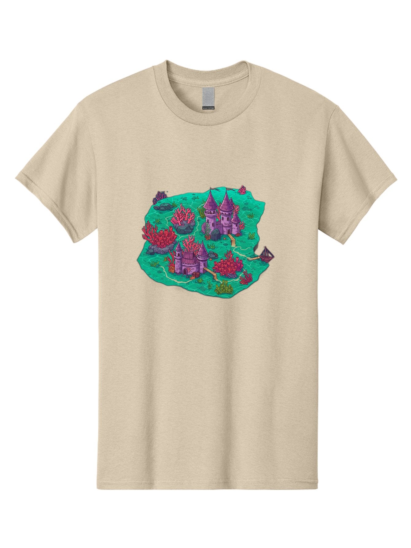 Underwater-Isometric-Castle Men'S Graphic Tee, 100% Cotton, Comfortable Casual Summer Wear, Machine Washable, Vintage Camera, Old Camera, Antique Camera, Black Camera, Classic Photography, Photography Equipment, Nostalgic Device, Film Camera, Baf611 12