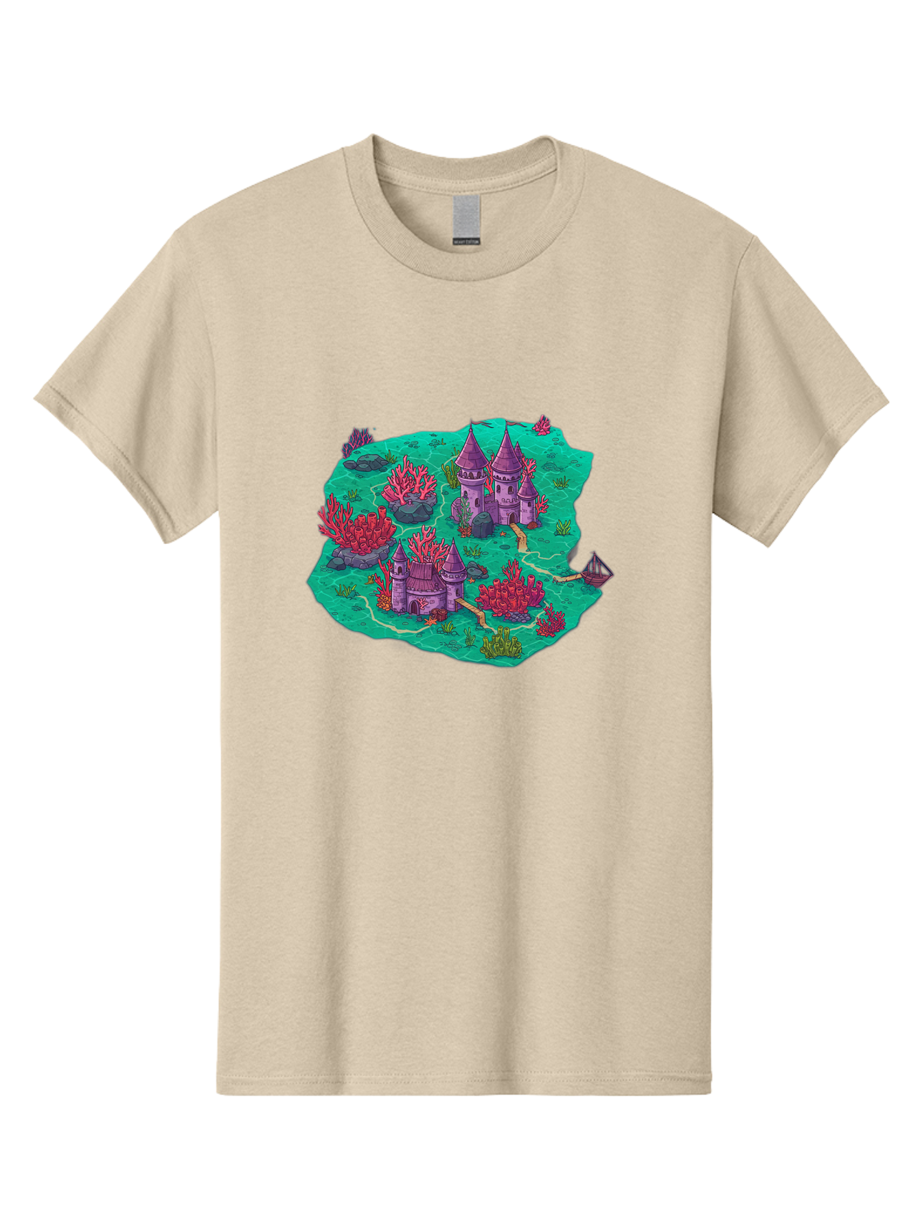 Underwater-Isometric-Castle Men'S Graphic Tee, 100% Cotton, Comfortable Casual Summer Wear, Machine Washable, Vintage Camera, Old Camera, Antique Camera, Black Camera, Classic Photography, Photography Equipment, Nostalgic Device, Film Camera, Baf611 5