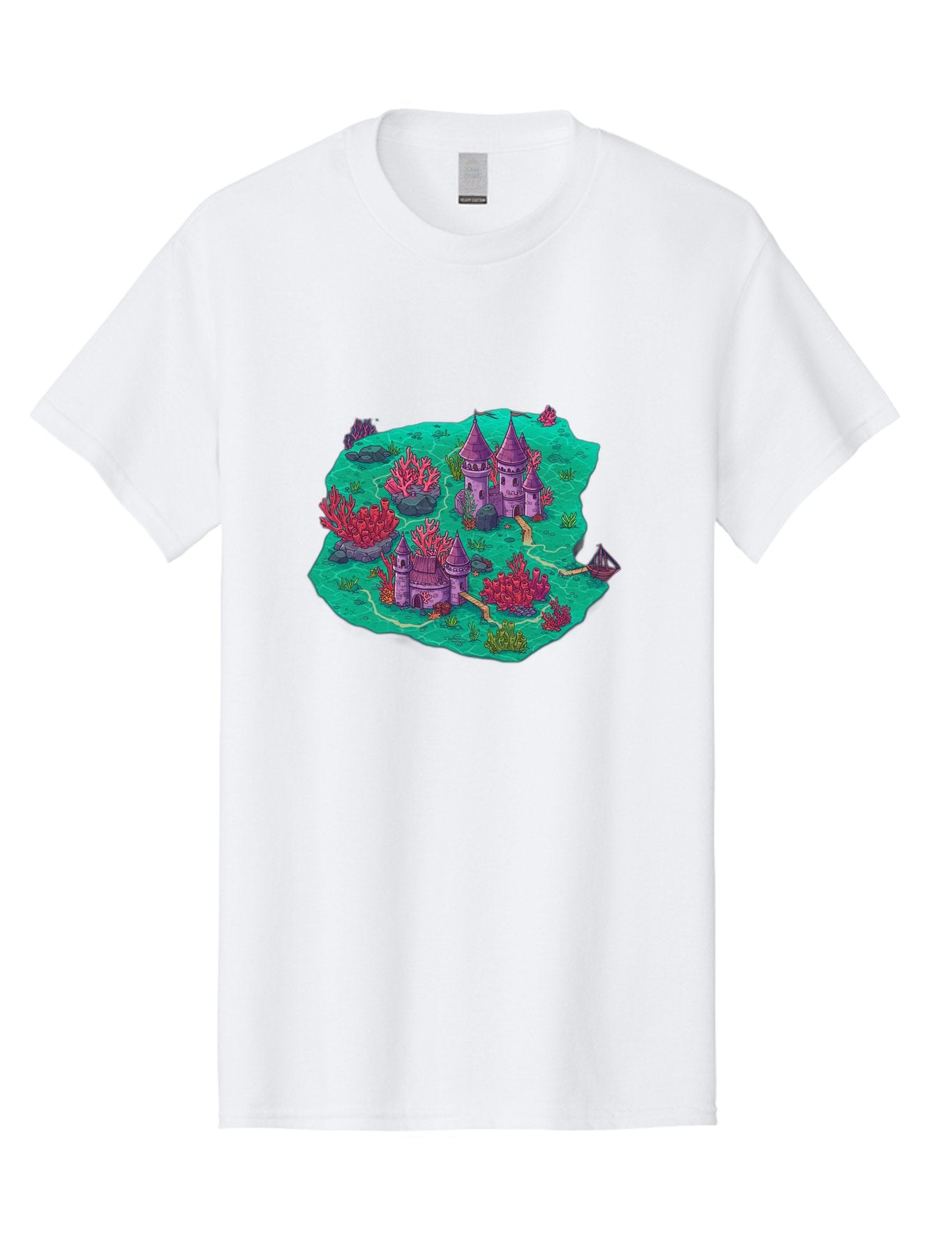 Underwater-Isometric-Castle Men'S Graphic Tee, 100% Cotton, Comfortable Casual Summer Wear, Machine Washable, Vintage Camera, Old Camera, Antique Camera, Black Camera, Classic Photography, Photography Equipment, Nostalgic Device, Film Camera, Baf611 11