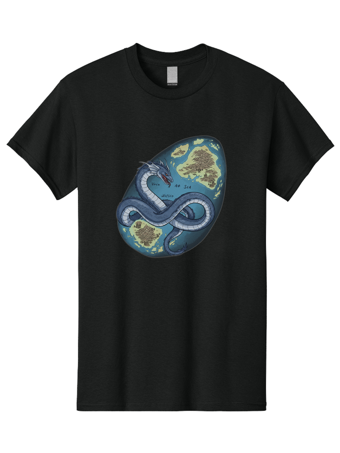 Varan-Sea-Map-Dragon Men'S Graphic Tee, 100% Cotton, Comfortable Casual Summer Wear, Machine Washable, Vintage Camera, Old Camera, Antique Camera, Black Camera, Classic Photography, Photography Equipment, Nostalgic Device, Film Camera, Baf614