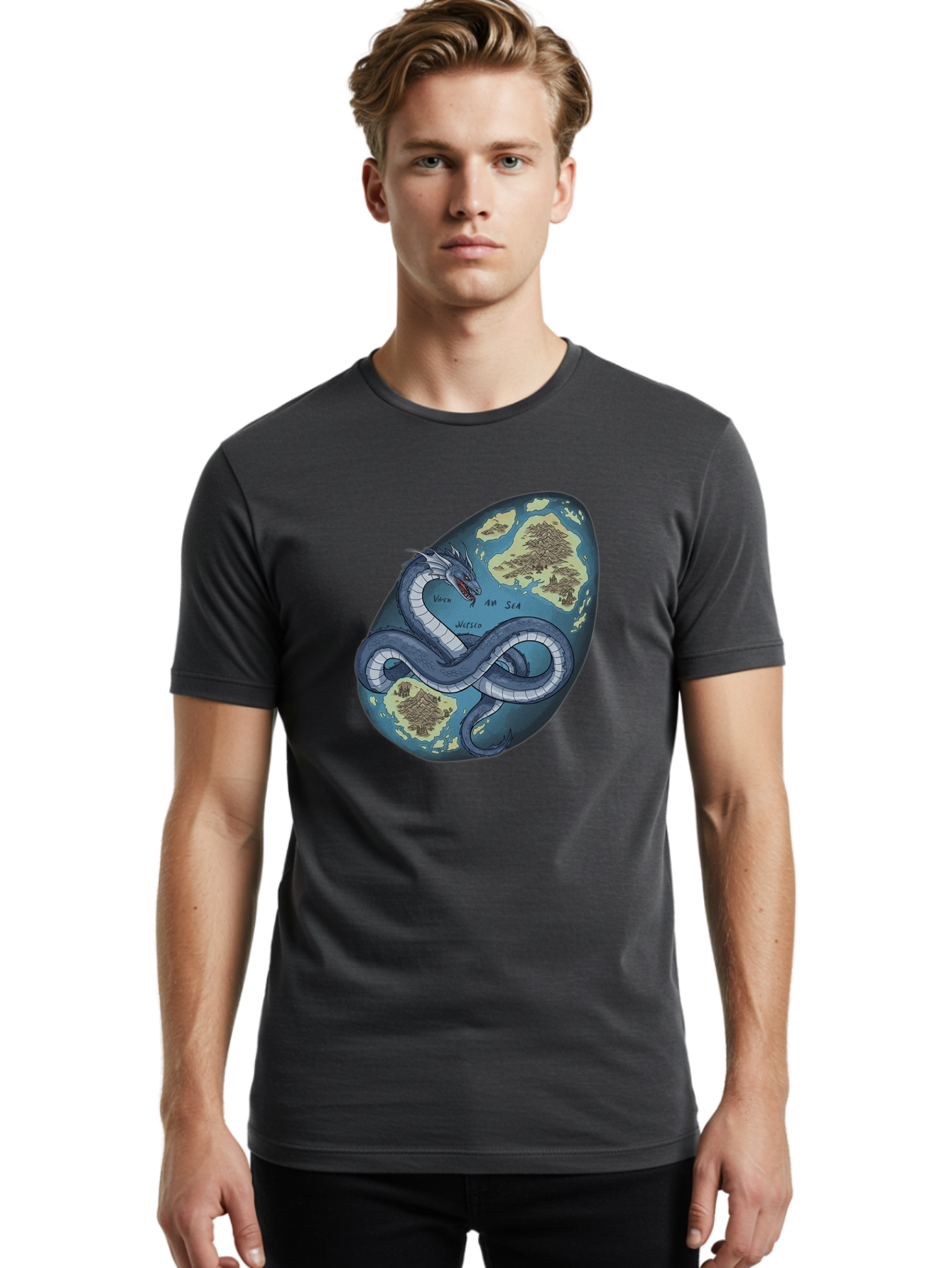 Varan-Sea-Map-Dragon Men'S Graphic Tee, 100% Cotton, Comfortable Casual Summer Wear, Machine Washable, Vintage Camera, Old Camera, Antique Camera, Black Camera, Classic Photography, Photography Equipment, Nostalgic Device, Film Camera, Baf614 30
