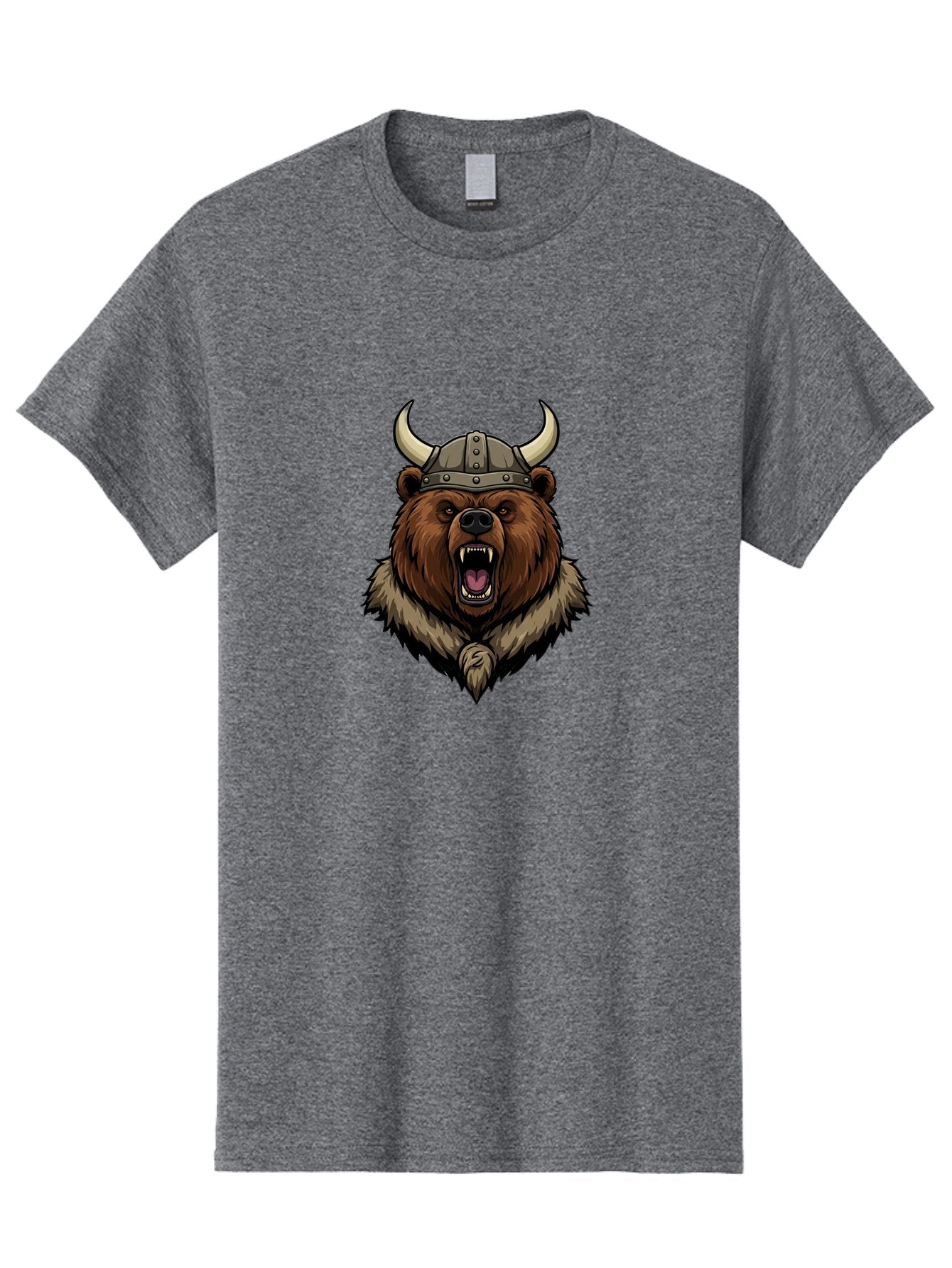 Viking-Bear-1 Men'S Graphic Tee, 100% Cotton, Comfortable Casual Summer Wear, Machine Washable, Vintage Camera, Old Camera, Antique Camera, Black Camera, Classic Photography, Photography Equipment, Nostalgic Device, Film Camera, Camera Art Baf616