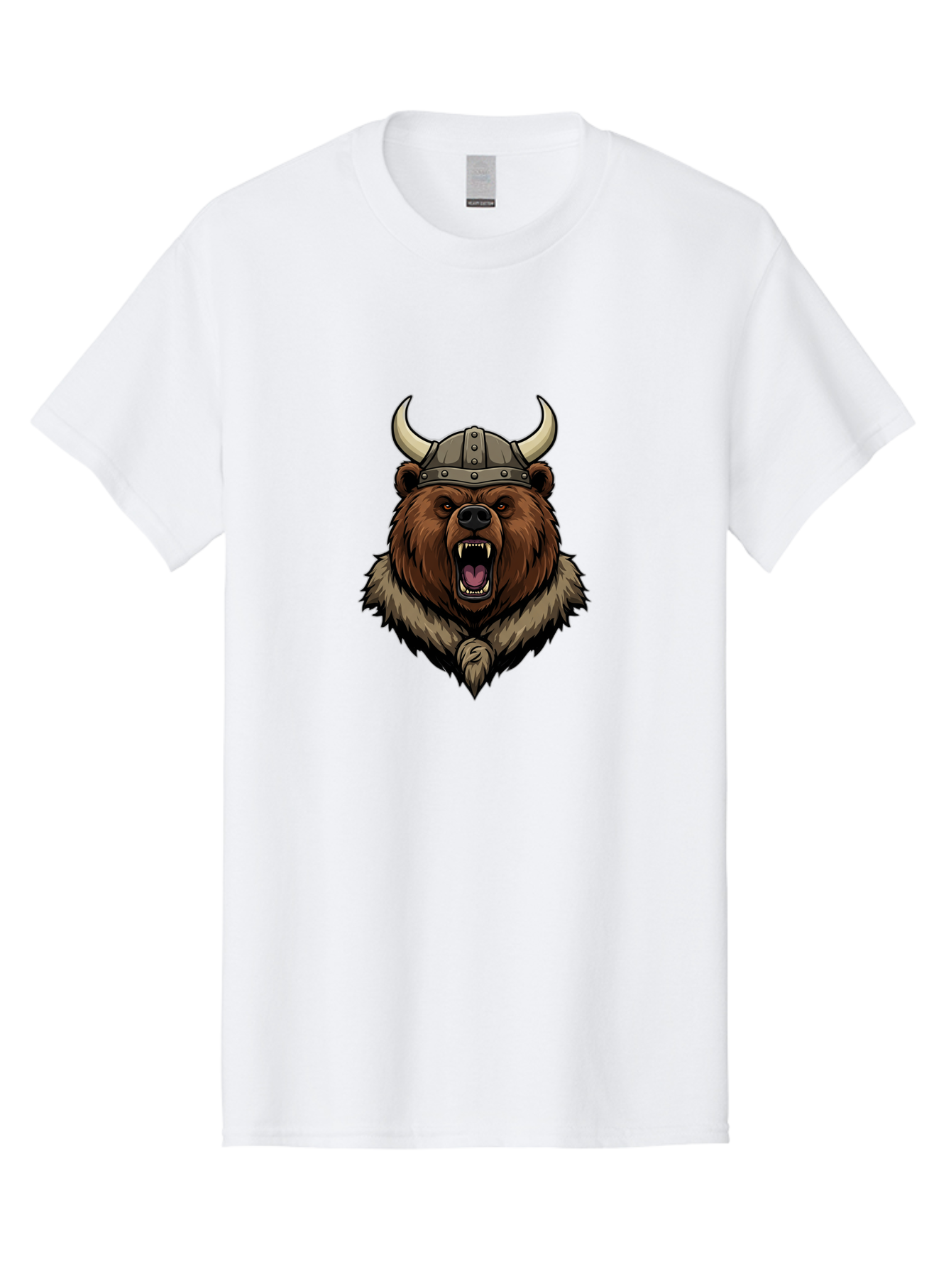 Viking-Bear-1 Men'S Graphic Tee, 100% Cotton, Comfortable Casual Summer Wear, Machine Washable, Vintage Camera, Old Camera, Antique Camera, Black Camera, Classic Photography, Photography Equipment, Nostalgic Device, Film Camera, Camera Art Baf616 3