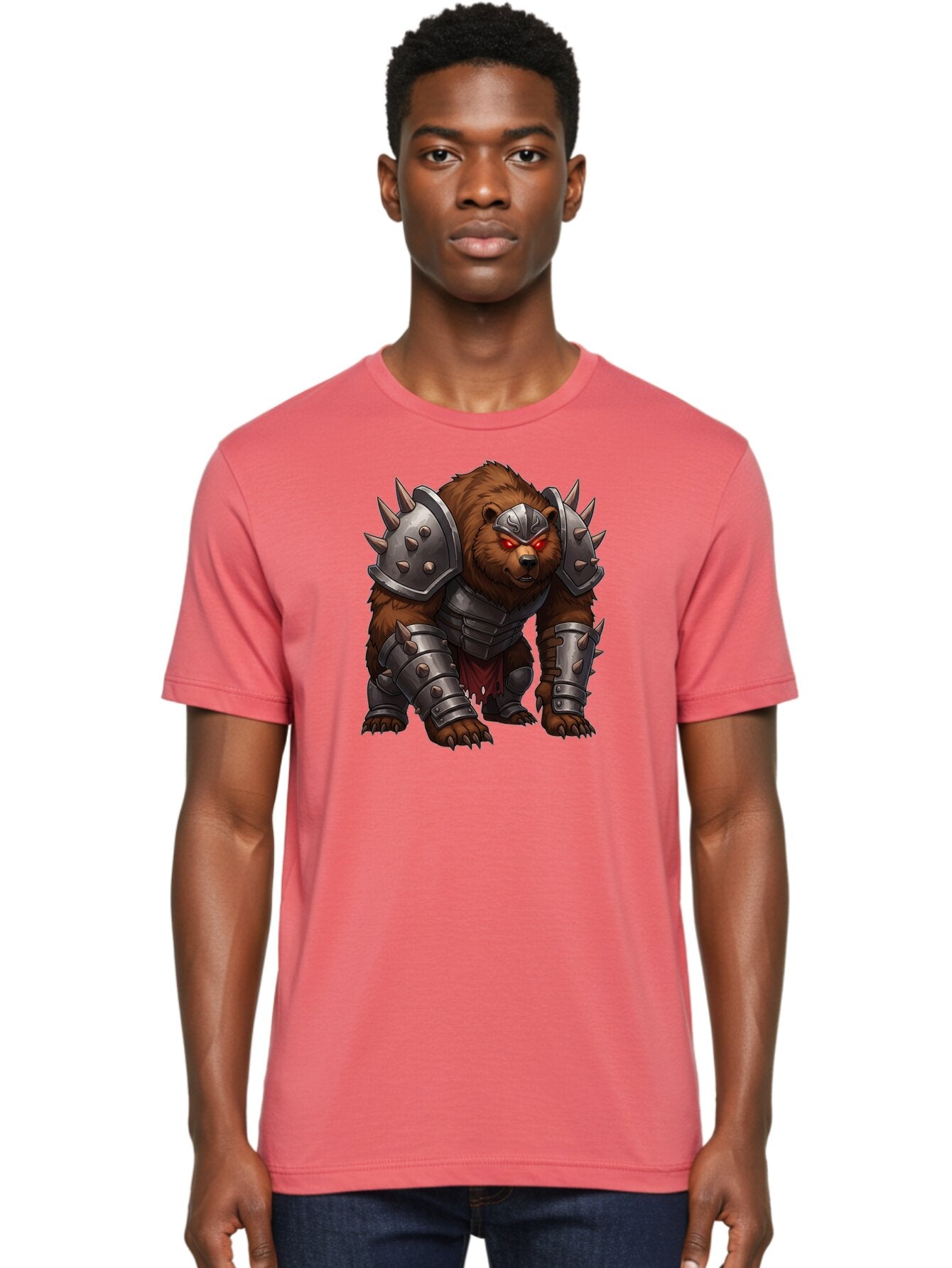 Warrior-Bear-1 Men'S Graphic Tee, 100% Cotton, Comfortable Casual Summer Wear, Machine Washable, Vintage Camera, Old Camera, Antique Camera, Black Camera, Classic Photography, Photography Equipment, Nostalgic Device, Film Camera, Camera Art Baf618 23