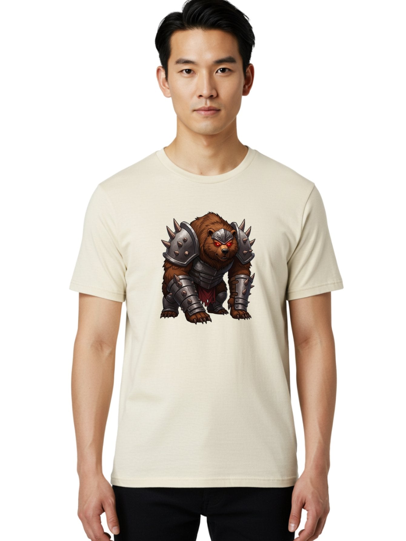 Warrior-Bear-1 Men'S Graphic Tee, 100% Cotton, Comfortable Casual Summer Wear, Machine Washable, Vintage Camera, Old Camera, Antique Camera, Black Camera, Classic Photography, Photography Equipment, Nostalgic Device, Film Camera, Camera Art Baf618 19