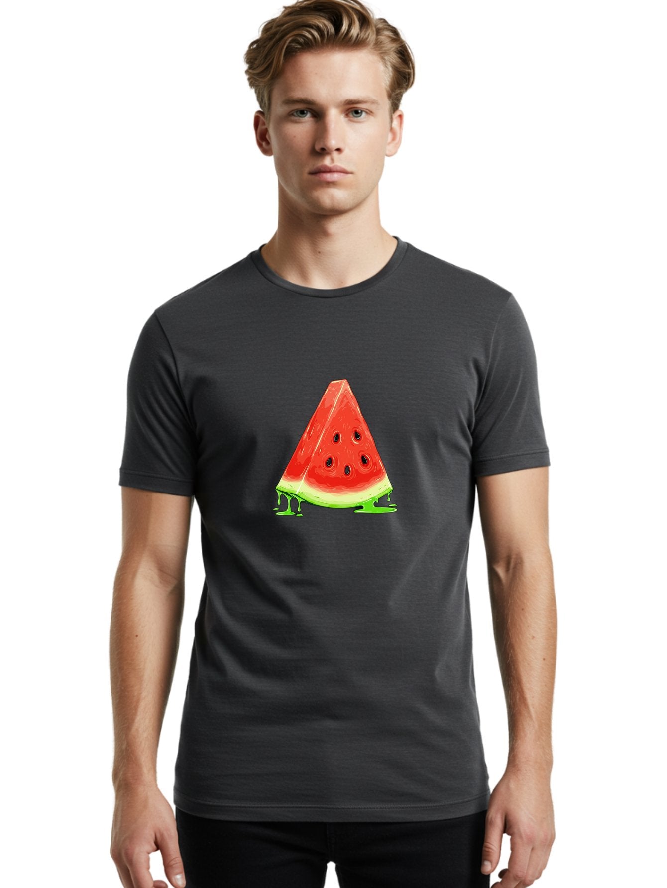 Watermelon-Slice-1 Men'S Graphic Tee, 100% Cotton, Comfortable Casual Summer Wear, Machine Washable, Vintage Camera, Old Camera, Antique Camera, Black Camera, Classic Photography, Photography Equipment, Nostalgic Device, Film Camera, Baf621 19