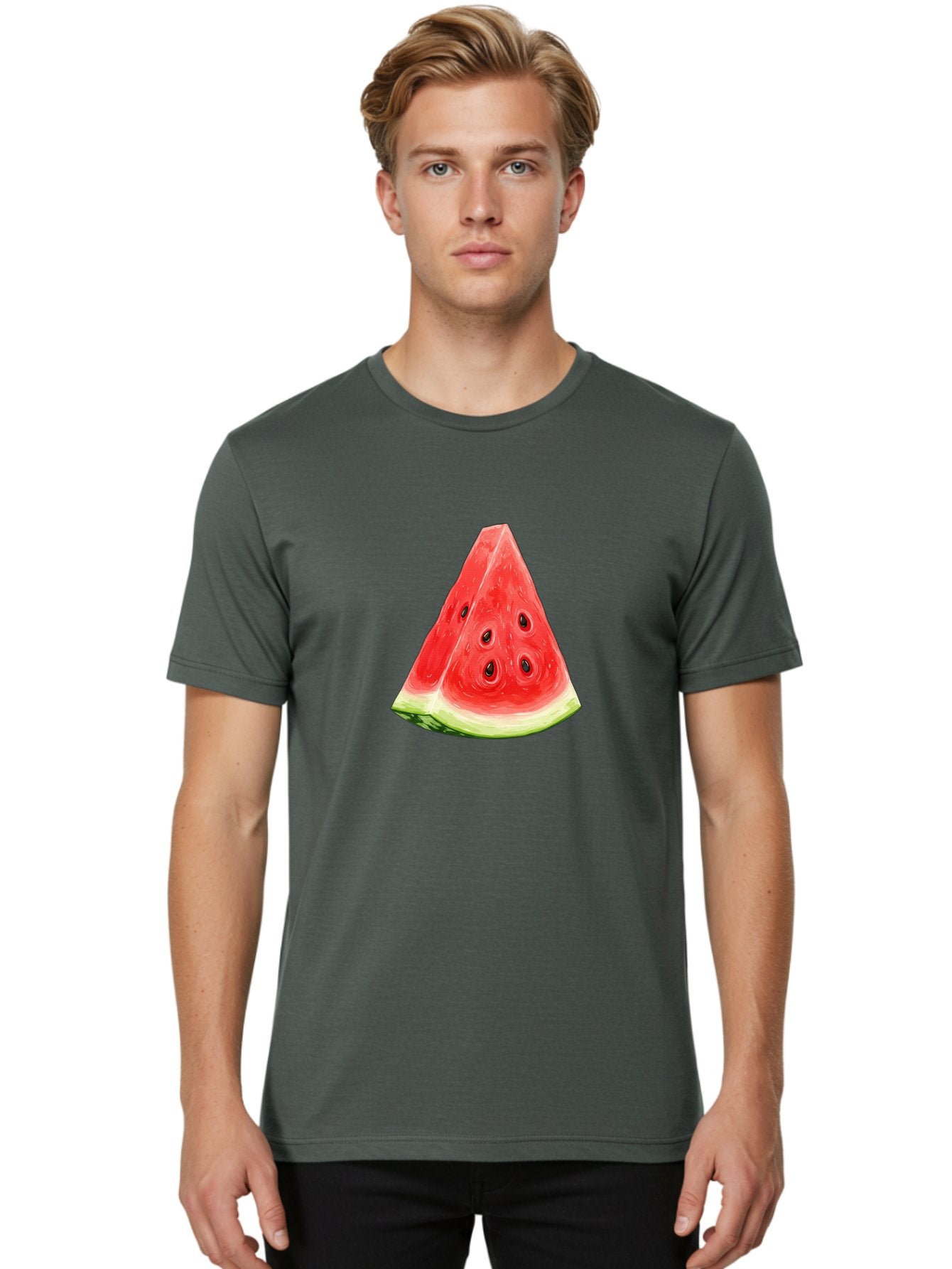 Watermelon-Slice-10 Men'S Graphic Tee, 100% Cotton, Comfortable Casual Summer Wear, Machine Washable, Vintage Camera, Old Camera, Antique Camera, Black Camera, Classic Photography, Photography Equipment, Nostalgic Device, Film Camera, Baf622 19
