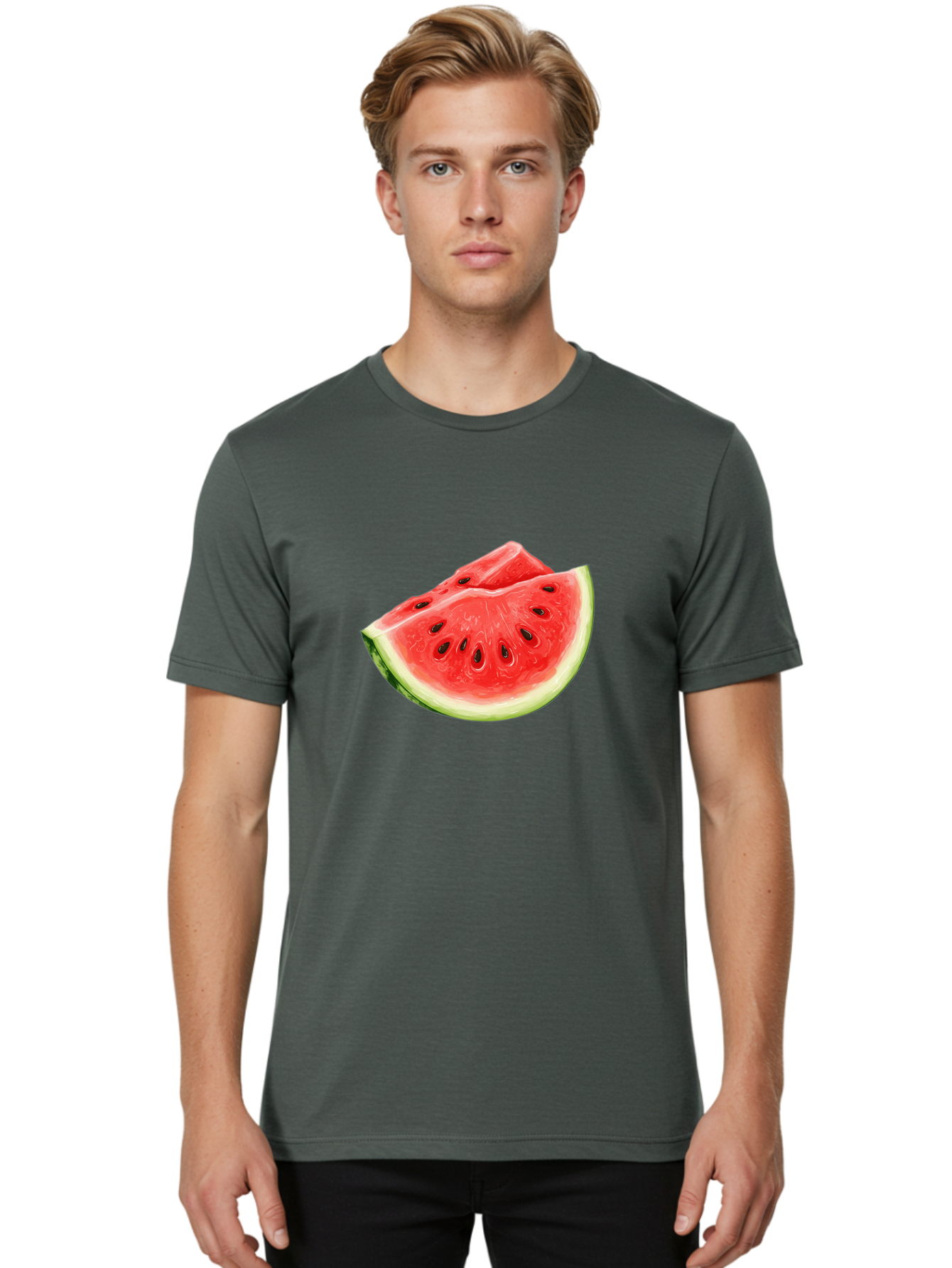 Watermelon-Slice-14 Men'S Graphic Tee, 100% Cotton, Comfortable Casual Summer Wear, Machine Washable, Vintage Camera, Old Camera, Antique Camera, Black Camera, Classic Photography, Photography Equipment, Nostalgic Device, Film Camera, Baf626 20
