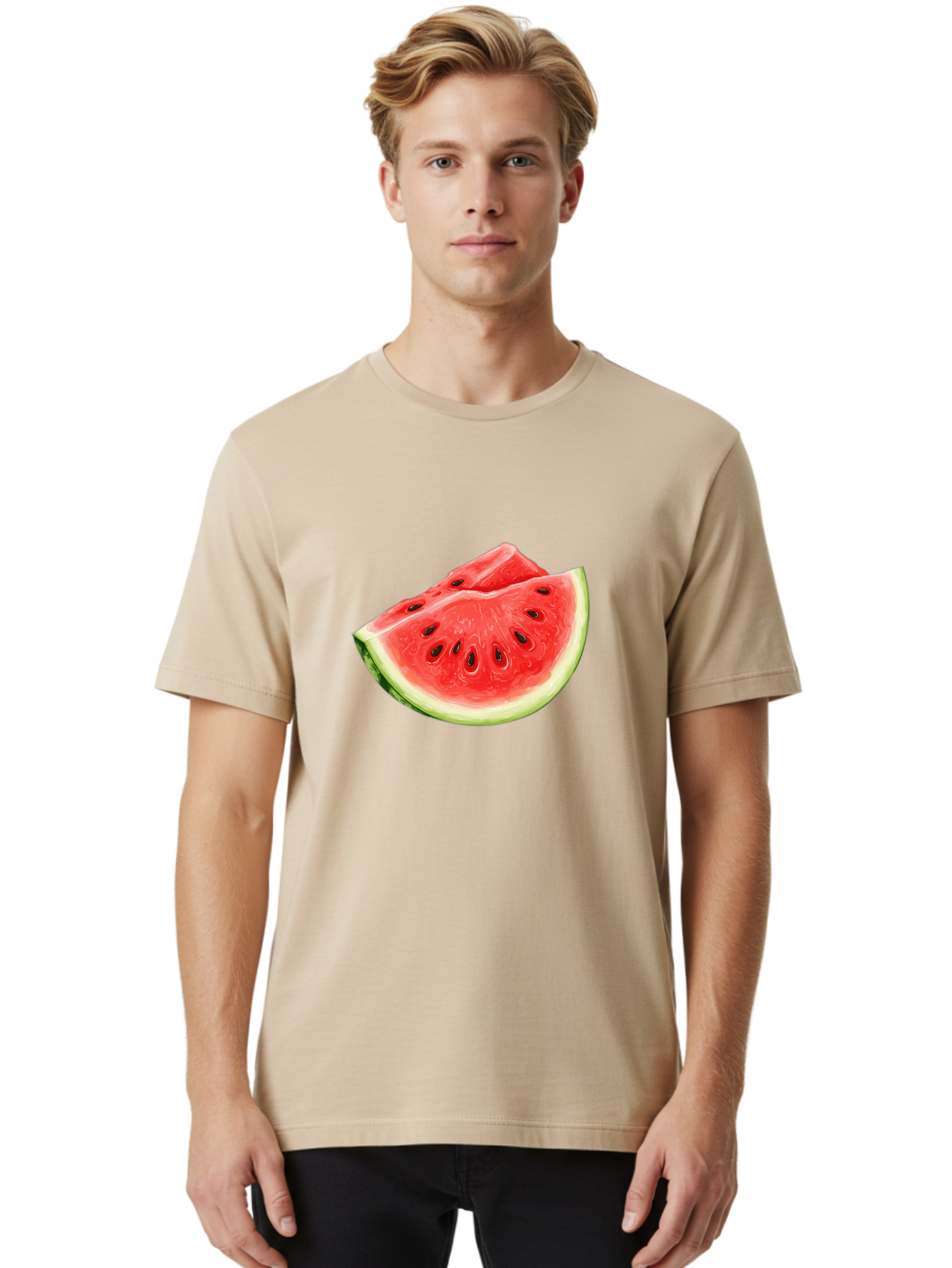 Watermelon-Slice-14 Men'S Graphic Tee, 100% Cotton, Comfortable Casual Summer Wear, Machine Washable, Vintage Camera, Old Camera, Antique Camera, Black Camera, Classic Photography, Photography Equipment, Nostalgic Device, Film Camera, Baf626 24