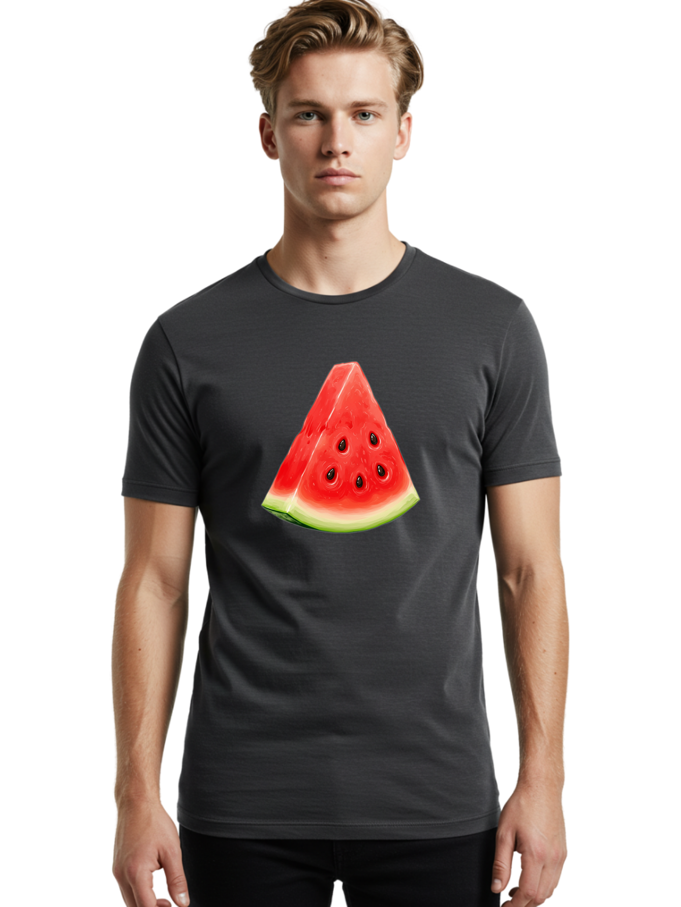 Watermelon-Slice-15 Men'S Graphic Tee, 100% Cotton, Comfortable Casual Summer Wear, Machine Washable, Vintage Camera, Old Camera, Antique Camera, Black Camera, Classic Photography, Photography Equipment, Nostalgic Device, Film Camera, Baf627 10