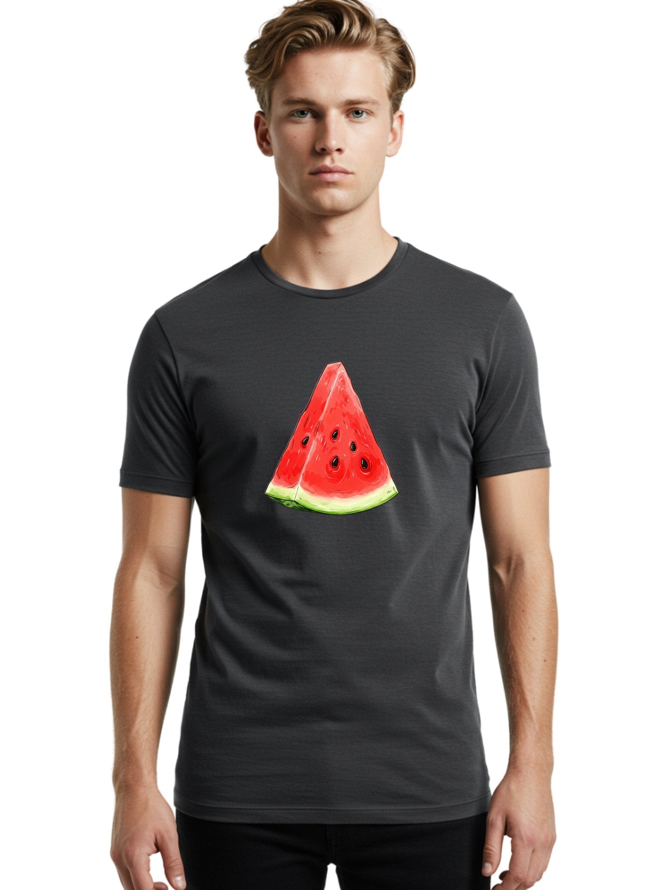 Watermelon-Slice-16 Men'S Graphic Tee, 100% Cotton, Comfortable Casual Summer Wear, Machine Washable, Vintage Camera, Old Camera, Antique Camera, Black Camera, Classic Photography, Photography Equipment, Nostalgic Device, Film Camera, Baf628 26