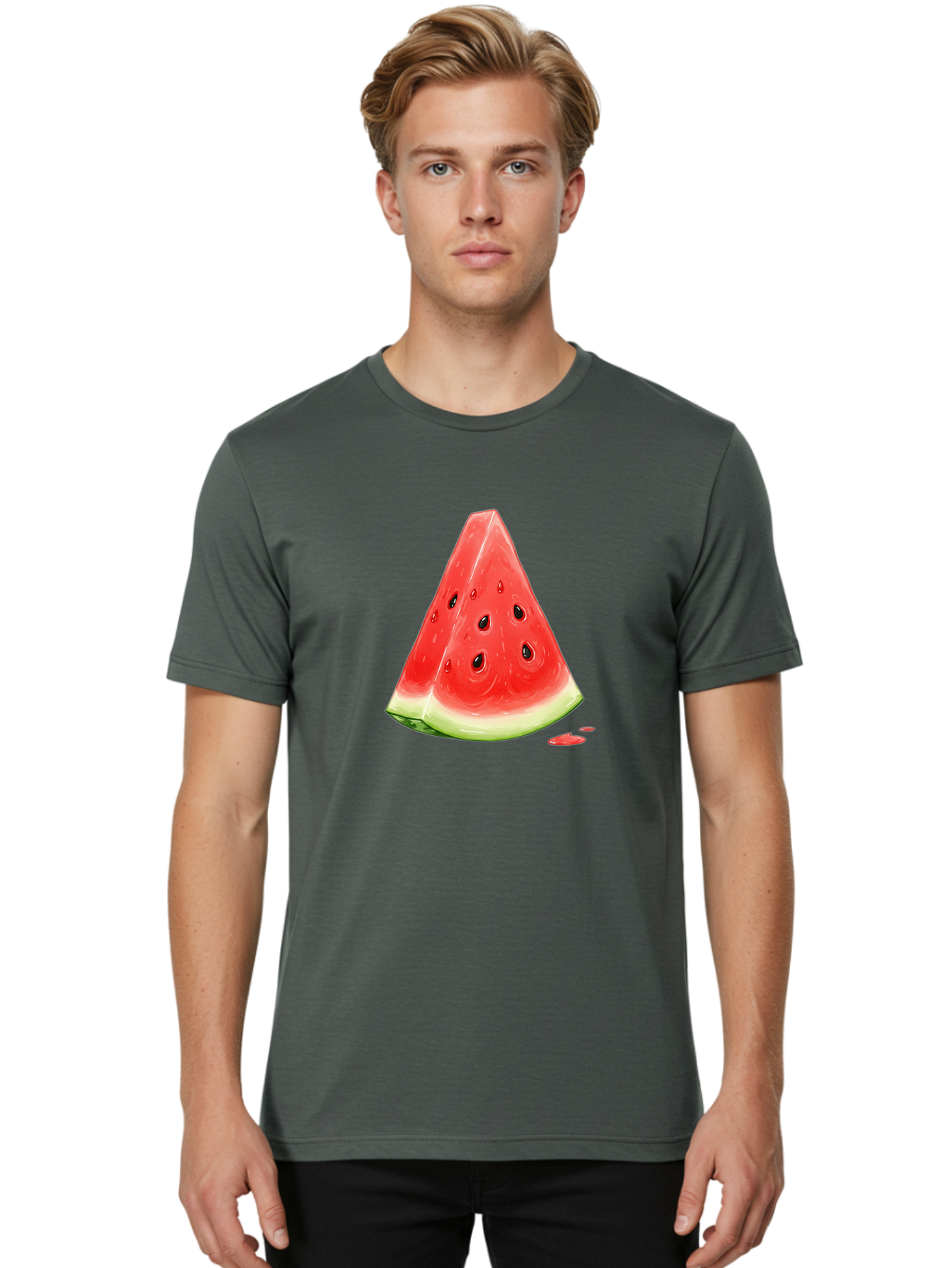 Watermelon-Slice-18 Men'S Graphic Tee, 100% Cotton, Comfortable Casual Summer Wear, Machine Washable, Vintage Camera, Old Camera, Antique Camera, Black Camera, Classic Photography, Photography Equipment, Nostalgic Device, Film Camera, Baf630 14
