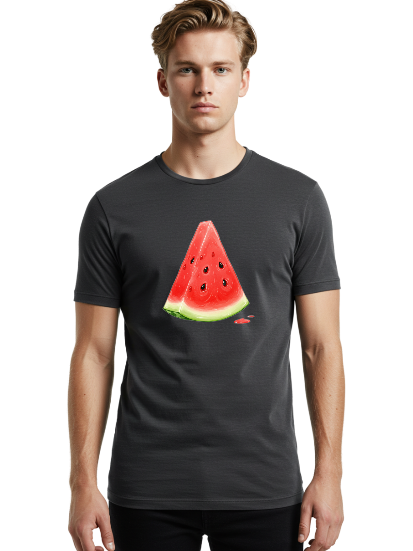 Watermelon-Slice-18 Men'S Graphic Tee, 100% Cotton, Comfortable Casual Summer Wear, Machine Washable, Vintage Camera, Old Camera, Antique Camera, Black Camera, Classic Photography, Photography Equipment, Nostalgic Device, Film Camera, Baf630 6