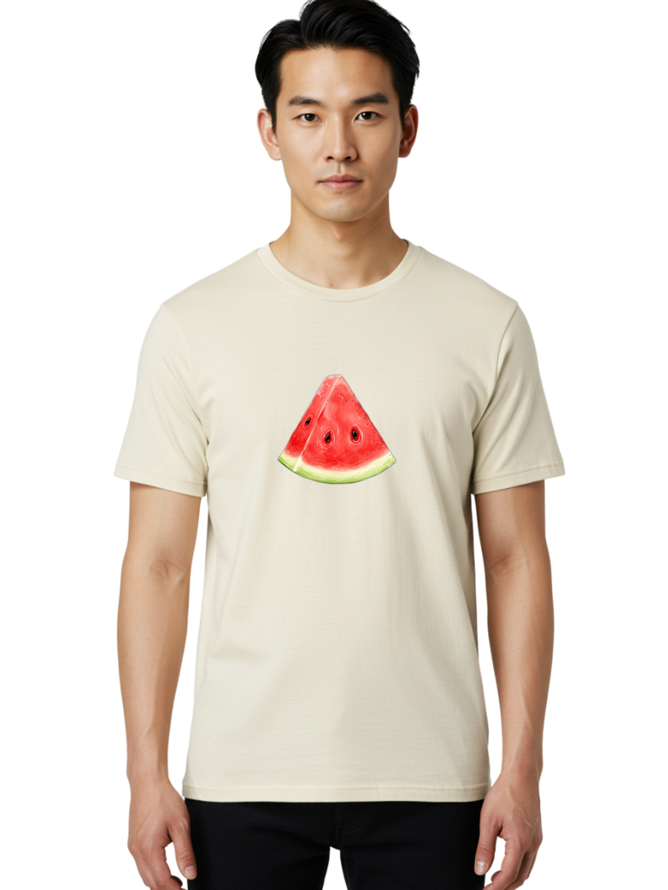 Watermelon-Slice-3 Men'S Graphic Tee, 100% Cotton, Comfortable Casual Summer Wear, Machine Washable, Vintage Camera, Old Camera, Antique Camera, Black Camera, Classic Photography, Photography Equipment, Nostalgic Device, Film Camera, Baf635