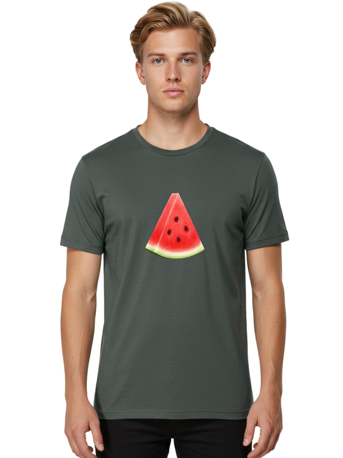 Watermelon-Slice-5 Men'S Graphic Tee, 100% Cotton, Comfortable Casual Summer Wear, Machine Washable, Vintage Camera, Old Camera, Antique Camera, Black Camera, Classic Photography, Photography Equipment, Nostalgic Device, Film Camera, Baf637 20