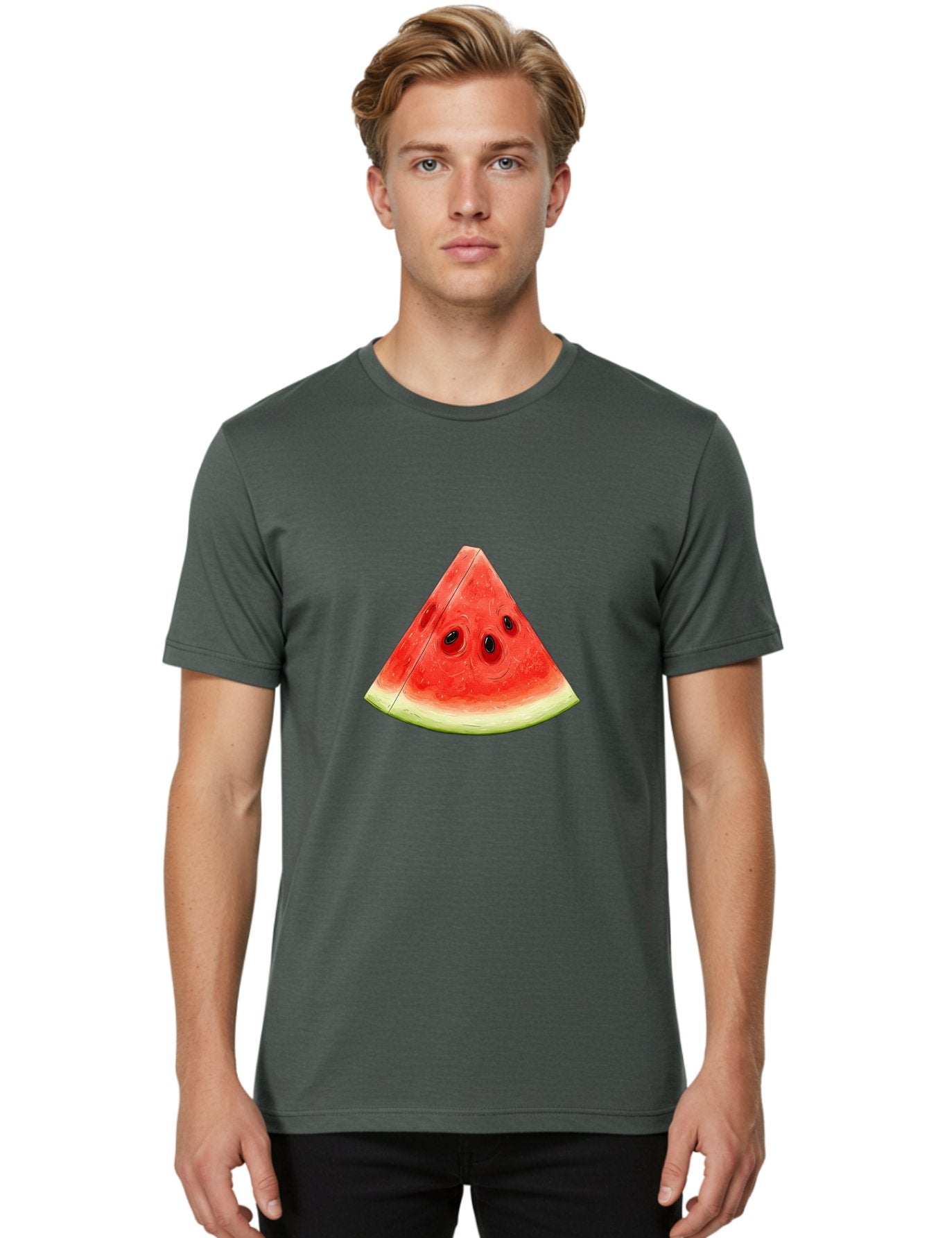 Watermelon-Slice-6 Men'S Graphic Tee, 100% Cotton, Comfortable Casual Summer Wear, Machine Washable, Vintage Camera, Old Camera, Antique Camera, Black Camera, Classic Photography, Photography Equipment, Nostalgic Device, Film Camera, Baf638 18