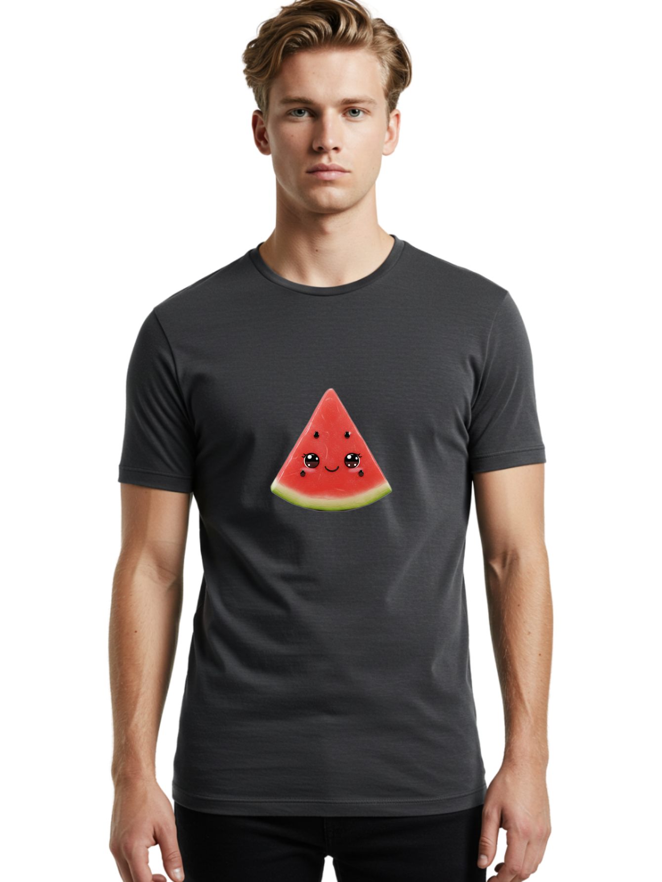 Watermelon-Slice Men'S Graphic Tee, 100% Cotton, Comfortable Casual Summer Wear, Machine Washable, Vintage Camera, Old Camera, Antique Camera, Black Camera, Classic Photography, Photography Equipment, Nostalgic Device, Film Camera, Camera Art Baf642 18