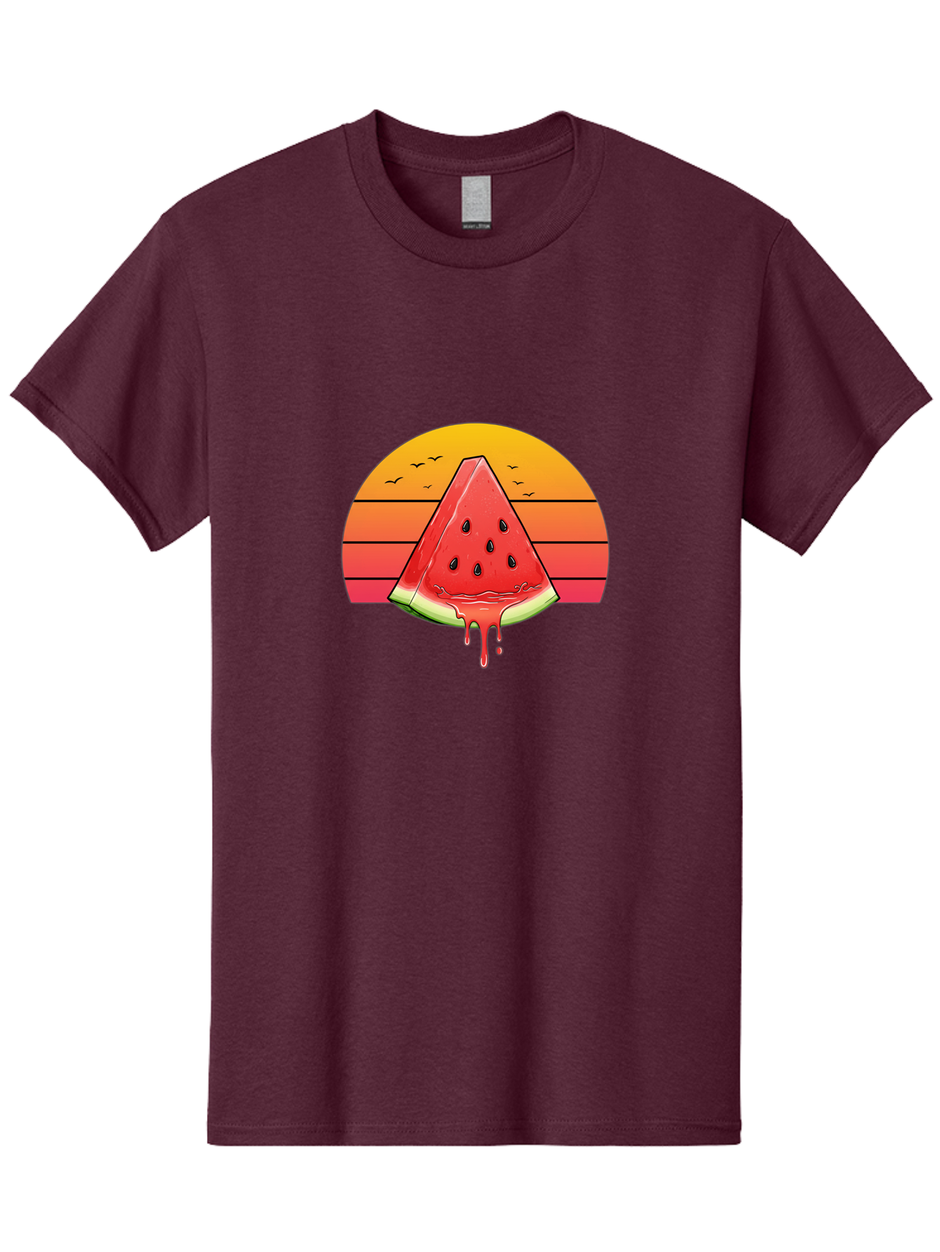 Watermelon-Sunset Men'S Graphic Tee, 100% Cotton, Comfortable Casual Summer Wear, Machine Washable, Vintage Camera, Old Camera, Antique Camera, Black Camera, Classic Photography, Photography Equipment, Nostalgic Device, Film Camera, Camera Art Baf644 7