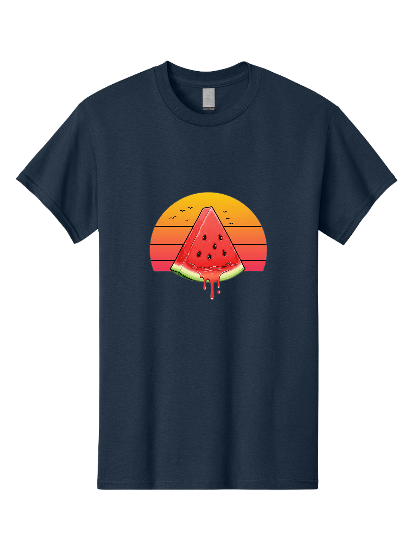 Watermelon-Sunset Men'S Graphic Tee, 100% Cotton, Comfortable Casual Summer Wear, Machine Washable, Vintage Camera, Old Camera, Antique Camera, Black Camera, Classic Photography, Photography Equipment, Nostalgic Device, Film Camera, Camera Art Baf644 9