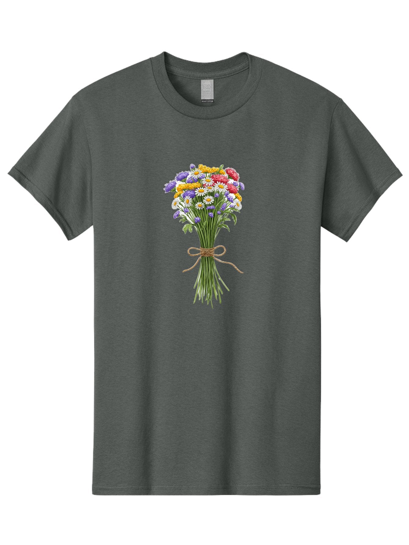 Wild-Flower-Bouquet-1 Men'S Graphic Tee, 100% Cotton, Comfortable Casual Summer Wear, Machine Washable, Vintage Camera, Old Camera, Antique Camera, Black Camera, Classic Photography, Photography Equipment, Nostalgic Device, Film Camera, Baf647 11