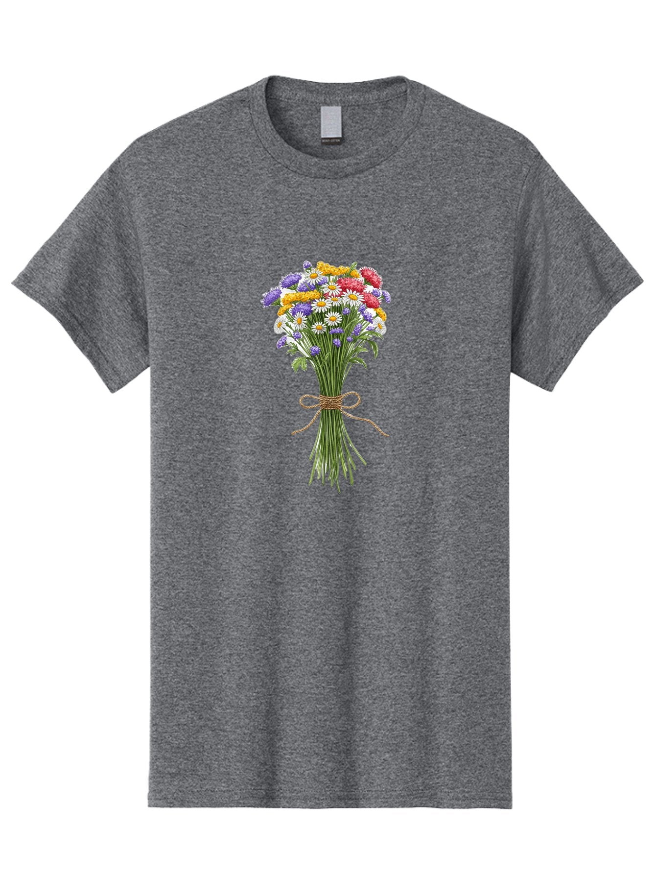Wild-Flower-Bouquet-1 Men'S Graphic Tee, 100% Cotton, Comfortable Casual Summer Wear, Machine Washable, Vintage Camera, Old Camera, Antique Camera, Black Camera, Classic Photography, Photography Equipment, Nostalgic Device, Film Camera, Baf647 13