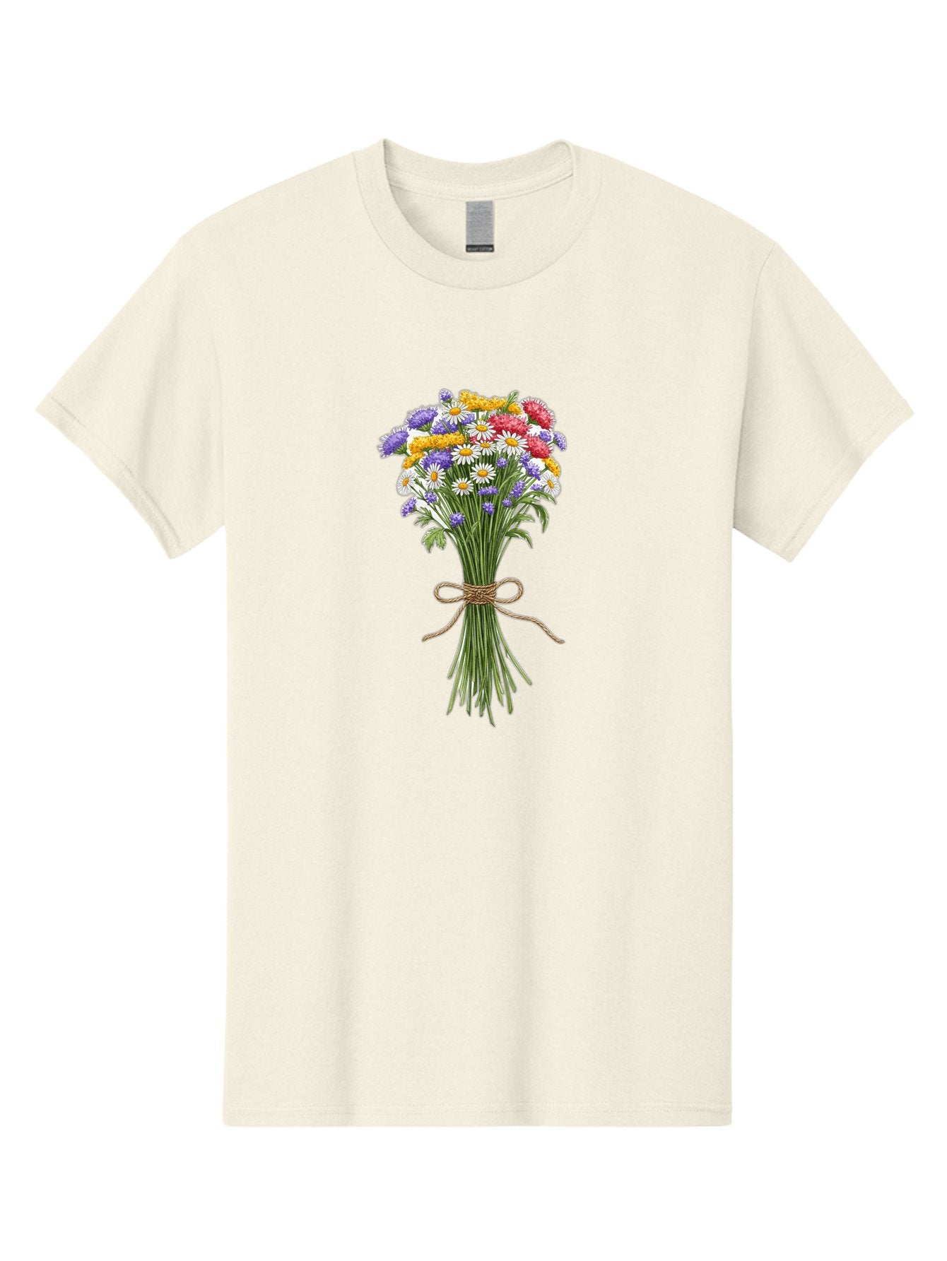 Wild-Flower-Bouquet-1 Men'S Graphic Tee, 100% Cotton, Comfortable Casual Summer Wear, Machine Washable, Vintage Camera, Old Camera, Antique Camera, Black Camera, Classic Photography, Photography Equipment, Nostalgic Device, Film Camera, Baf647