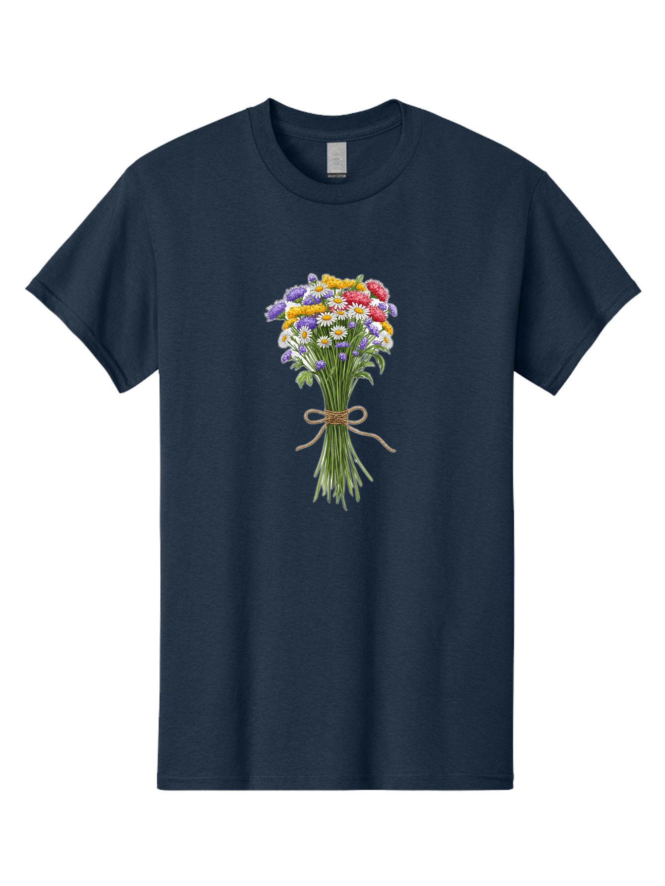 Wild-Flower-Bouquet-1 Men'S Graphic Tee, 100% Cotton, Comfortable Casual Summer Wear, Machine Washable, Vintage Camera, Old Camera, Antique Camera, Black Camera, Classic Photography, Photography Equipment, Nostalgic Device, Film Camera, Baf647 17