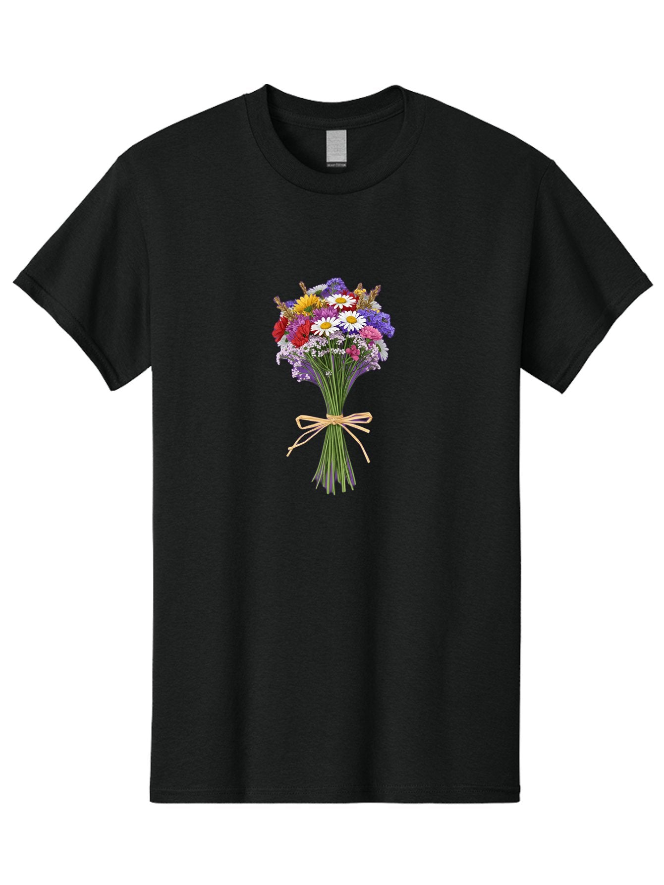 Wild-Flower-Bouquet Men'S Graphic Tee, 100% Cotton, Comfortable Casual Summer Wear, Machine Washable, Vintage Camera, Old Camera, Antique Camera, Black Camera, Classic Photography, Photography Equipment, Nostalgic Device, Film Camera, Baf648 10