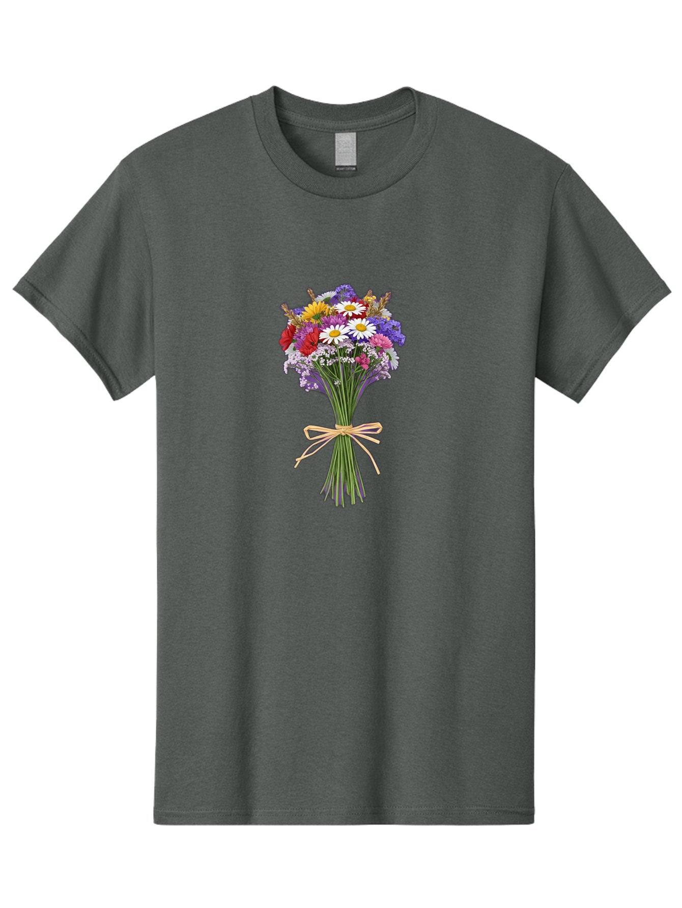 Wild-Flower-Bouquet Men'S Graphic Tee, 100% Cotton, Comfortable Casual Summer Wear, Machine Washable, Vintage Camera, Old Camera, Antique Camera, Black Camera, Classic Photography, Photography Equipment, Nostalgic Device, Film Camera, Baf648 8