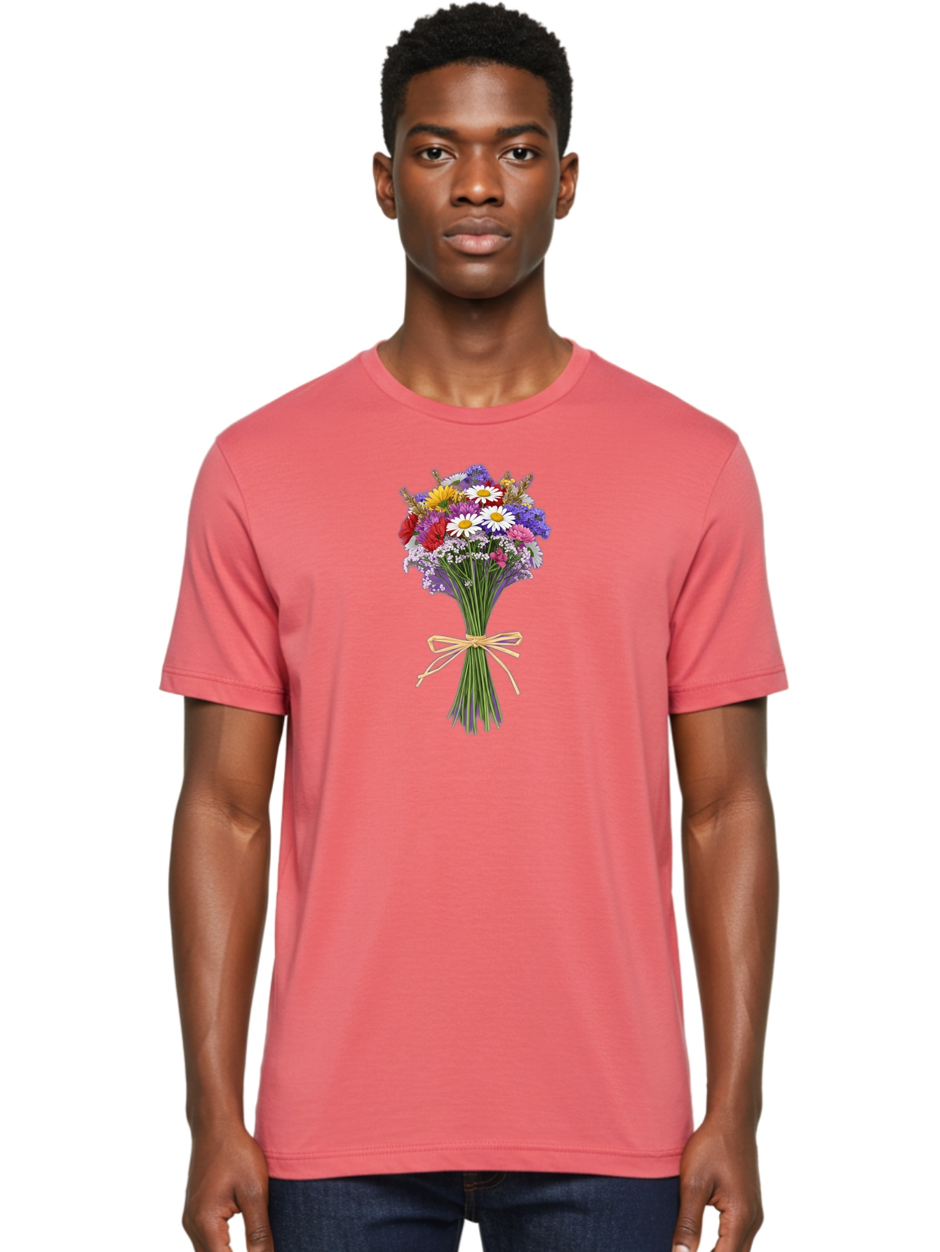 Wild-Flower-Bouquet Men'S Graphic Tee, 100% Cotton, Comfortable Casual Summer Wear, Machine Washable, Vintage Camera, Old Camera, Antique Camera, Black Camera, Classic Photography, Photography Equipment, Nostalgic Device, Film Camera, Baf648 8
