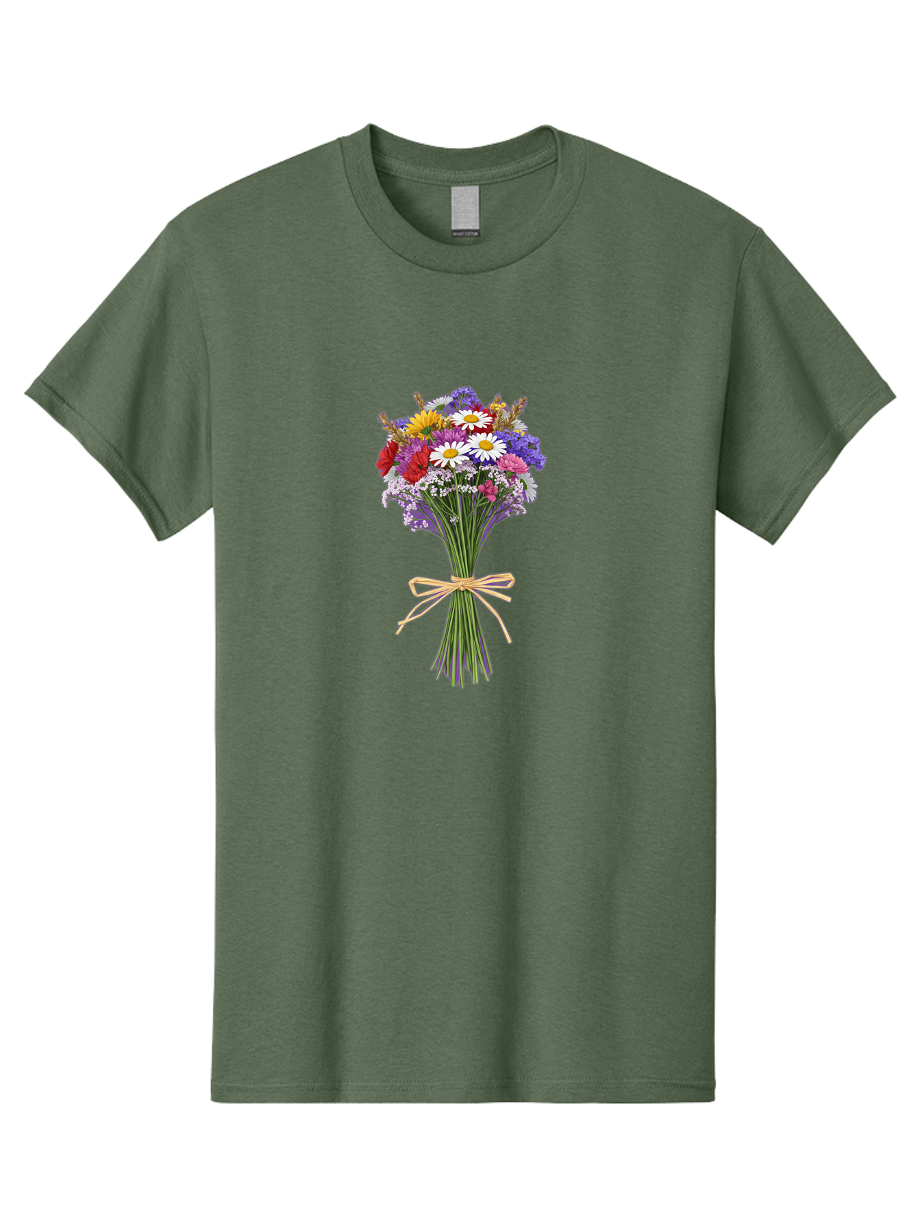 Wild-Flower-Bouquet Men'S Graphic Tee, 100% Cotton, Comfortable Casual Summer Wear, Machine Washable, Vintage Camera, Old Camera, Antique Camera, Black Camera, Classic Photography, Photography Equipment, Nostalgic Device, Film Camera, Baf648