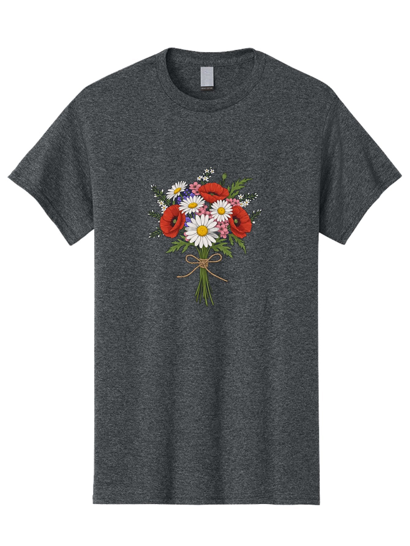 Wildflower-Bouquet-1 Men'S Graphic Tee, 100% Cotton, Comfortable Casual Summer Wear, Machine Washable, Vintage Camera, Old Camera, Antique Camera, Black Camera, Classic Photography, Photography Equipment, Nostalgic Device, Film Camera, Baf649 8