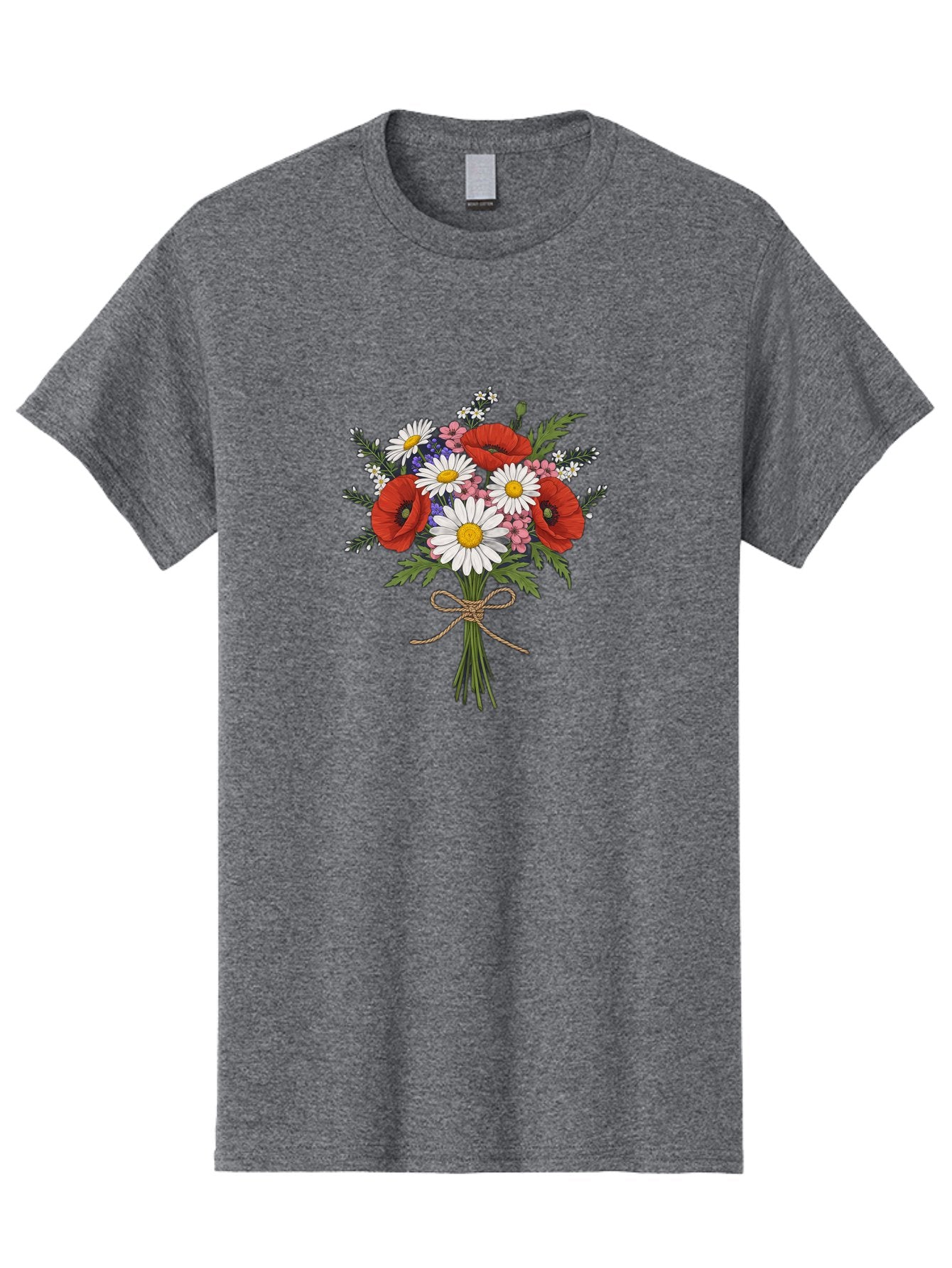 Wildflower-Bouquet-1 Men'S Graphic Tee, 100% Cotton, Comfortable Casual Summer Wear, Machine Washable, Vintage Camera, Old Camera, Antique Camera, Black Camera, Classic Photography, Photography Equipment, Nostalgic Device, Film Camera, Baf649 11