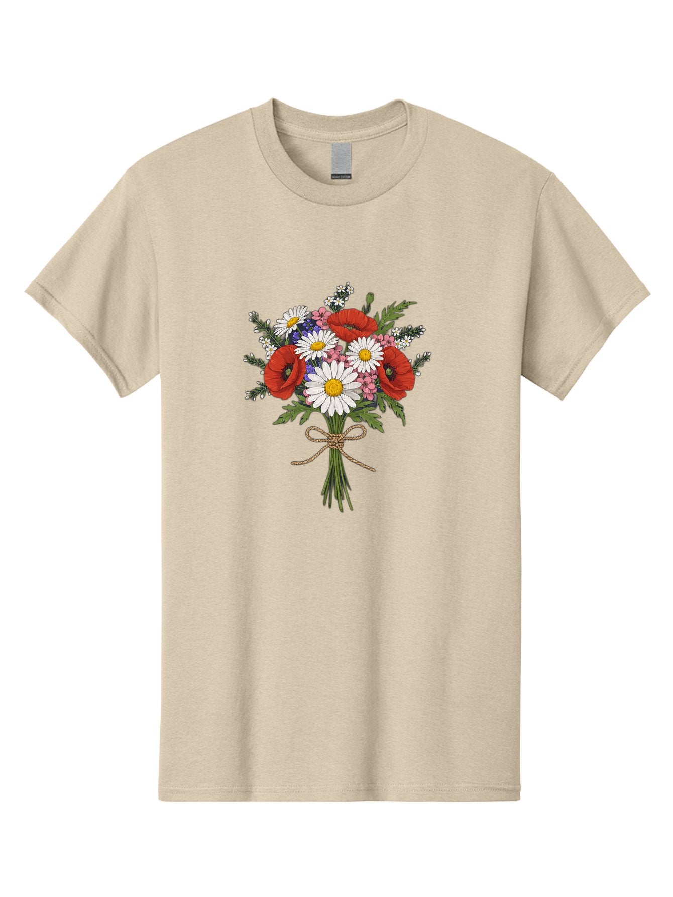 Wildflower-Bouquet-1 Men'S Graphic Tee, 100% Cotton, Comfortable Casual Summer Wear, Machine Washable, Vintage Camera, Old Camera, Antique Camera, Black Camera, Classic Photography, Photography Equipment, Nostalgic Device, Film Camera, Baf649 15