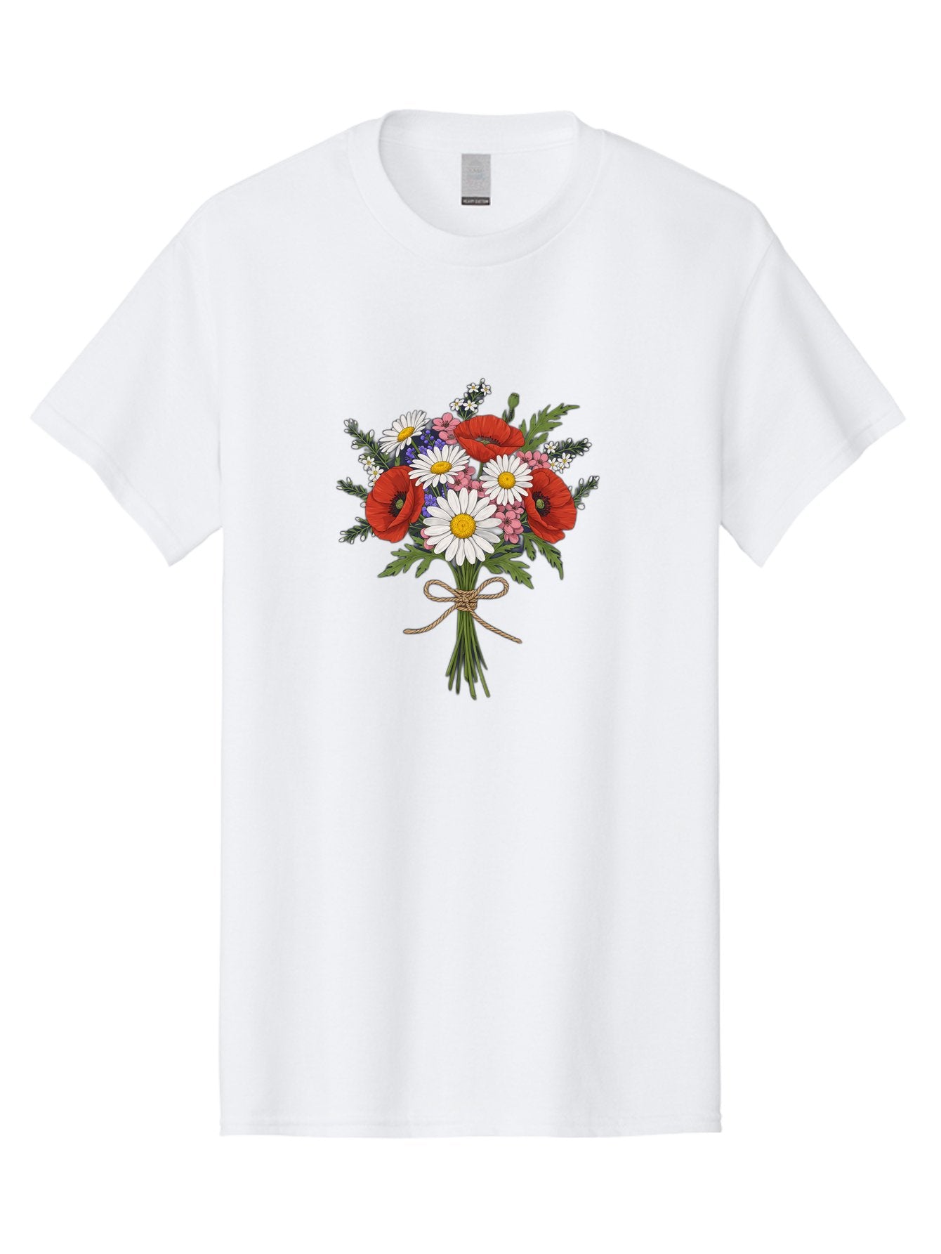 Wildflower-Bouquet-1 Men'S Graphic Tee, 100% Cotton, Comfortable Casual Summer Wear, Machine Washable, Vintage Camera, Old Camera, Antique Camera, Black Camera, Classic Photography, Photography Equipment, Nostalgic Device, Film Camera, Baf649 10