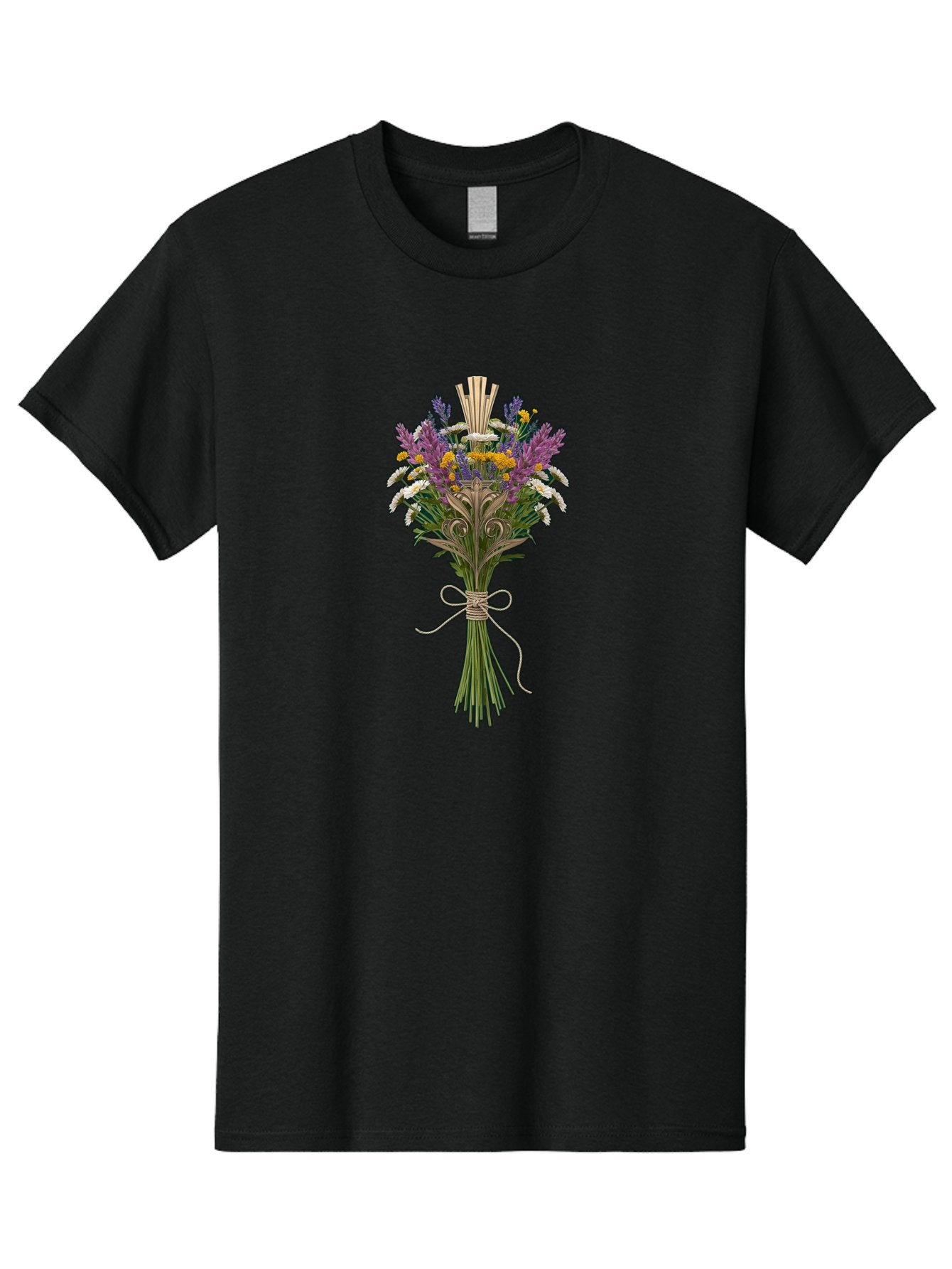Wildflower-Bouquet-11 Men'S Graphic Tee, 100% Cotton, Comfortable Casual Summer Wear, Machine Washable, Vintage Camera, Old Camera, Antique Camera, Black Camera, Classic Photography, Photography Equipment, Nostalgic Device, Film Camera, Baf651