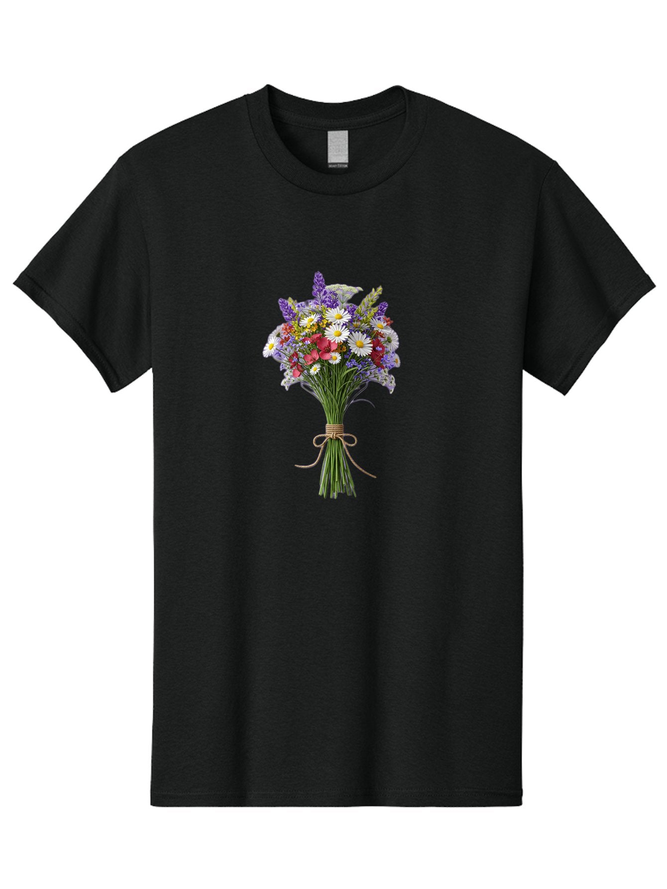 Wildflower-Bouquet-12 Men'S Graphic Tee, 100% Cotton, Comfortable Casual Summer Wear, Machine Washable, Vintage Camera, Old Camera, Antique Camera, Black Camera, Classic Photography, Photography Equipment, Nostalgic Device, Film Camera, Baf652 5