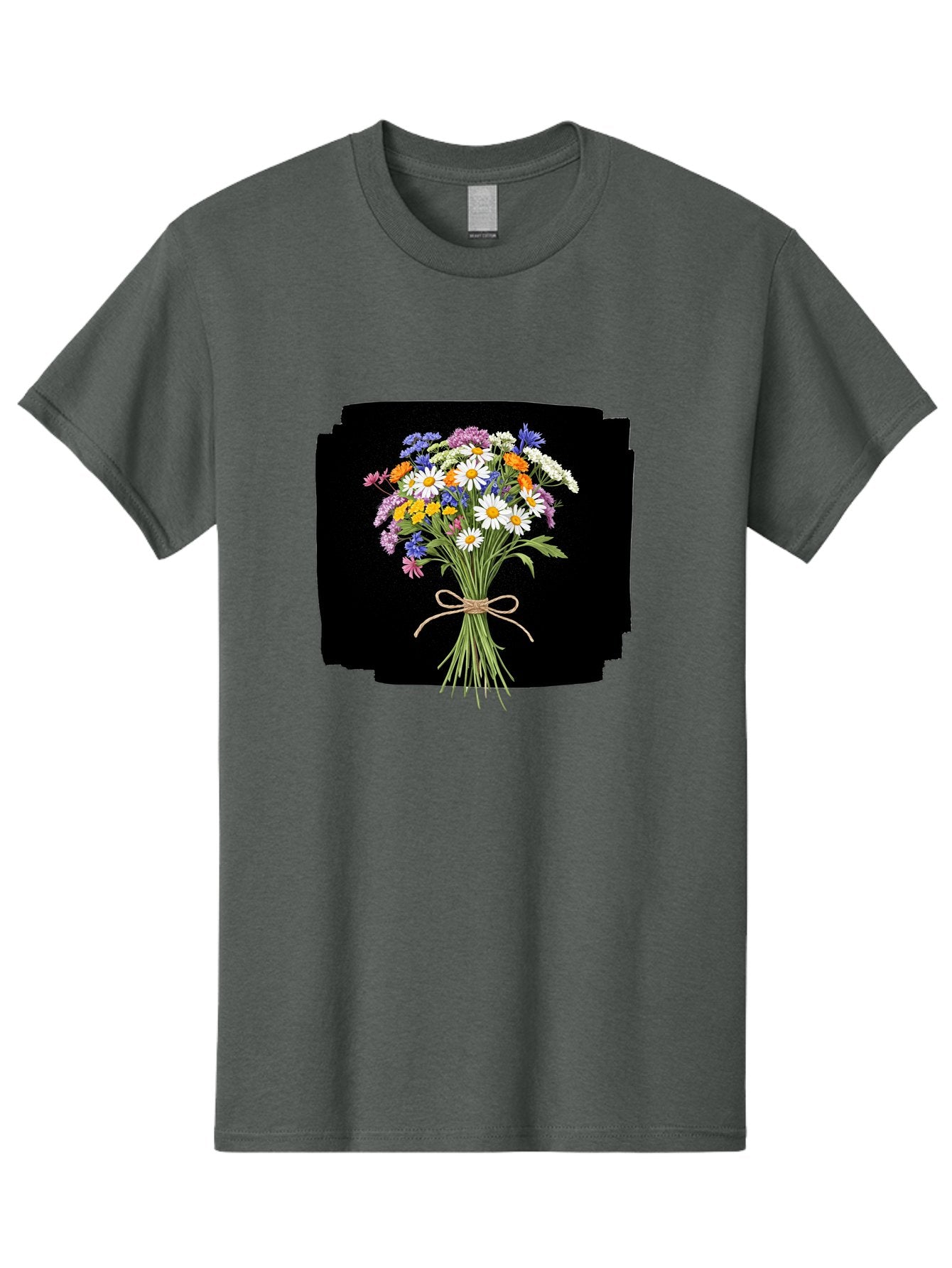 Wildflower-Bouquet-13 Men'S Graphic Tee, 100% Cotton, Comfortable Casual Summer Wear, Machine Washable, Vintage Camera, Old Camera, Antique Camera, Black Camera, Classic Photography, Photography Equipment, Nostalgic Device, Film Camera, Baf653 3