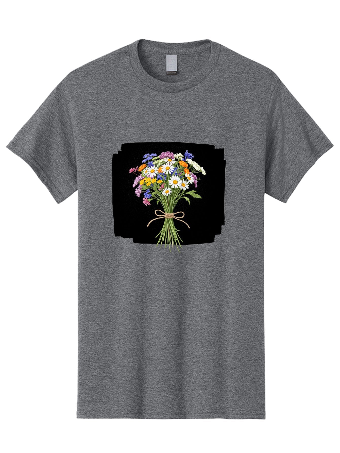 Wildflower-Bouquet-13 Men'S Graphic Tee, 100% Cotton, Comfortable Casual Summer Wear, Machine Washable, Vintage Camera, Old Camera, Antique Camera, Black Camera, Classic Photography, Photography Equipment, Nostalgic Device, Film Camera, Baf653 5