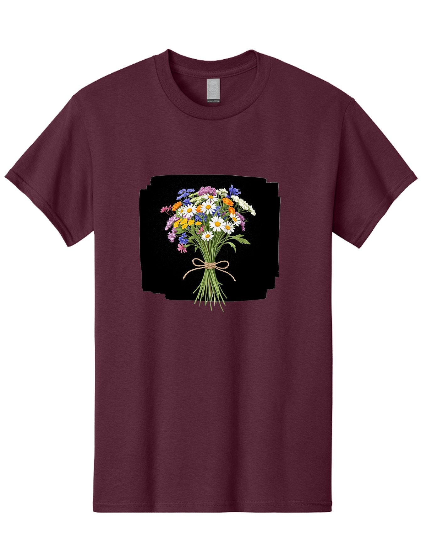 Wildflower-Bouquet-13 Men'S Graphic Tee, 100% Cotton, Comfortable Casual Summer Wear, Machine Washable, Vintage Camera, Old Camera, Antique Camera, Black Camera, Classic Photography, Photography Equipment, Nostalgic Device, Film Camera, Baf653