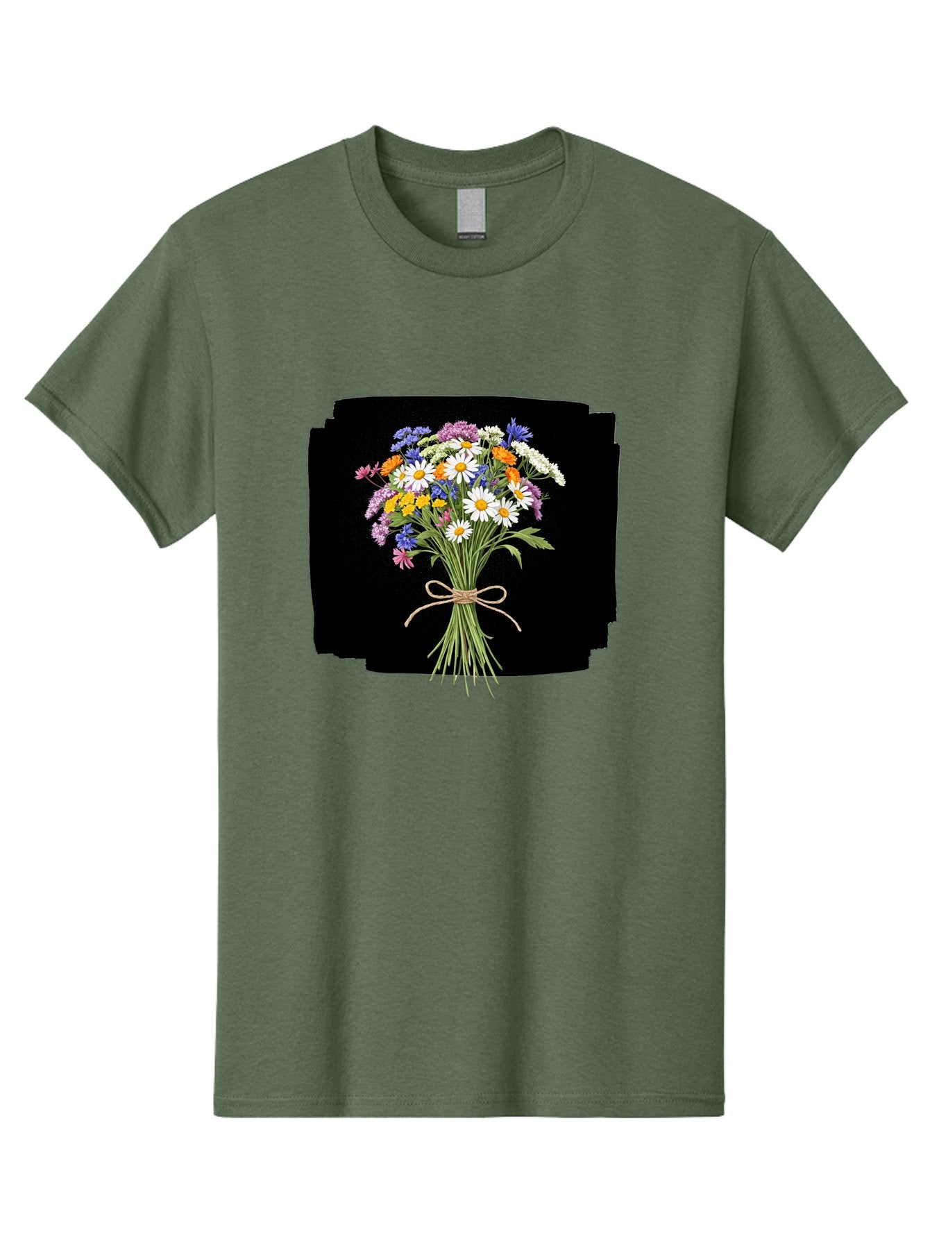 Wildflower-Bouquet-13 Men'S Graphic Tee, 100% Cotton, Comfortable Casual Summer Wear, Machine Washable, Vintage Camera, Old Camera, Antique Camera, Black Camera, Classic Photography, Photography Equipment, Nostalgic Device, Film Camera, Baf653 12
