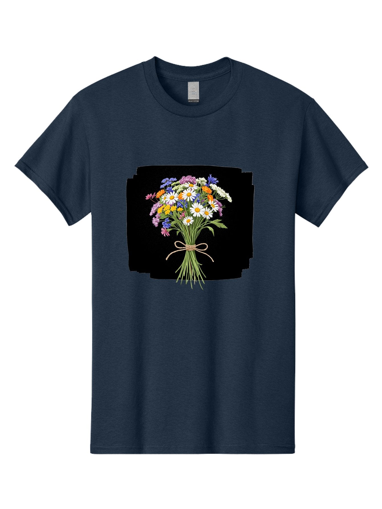 Wildflower-Bouquet-13 Men'S Graphic Tee, 100% Cotton, Comfortable Casual Summer Wear, Machine Washable, Vintage Camera, Old Camera, Antique Camera, Black Camera, Classic Photography, Photography Equipment, Nostalgic Device, Film Camera, Baf653