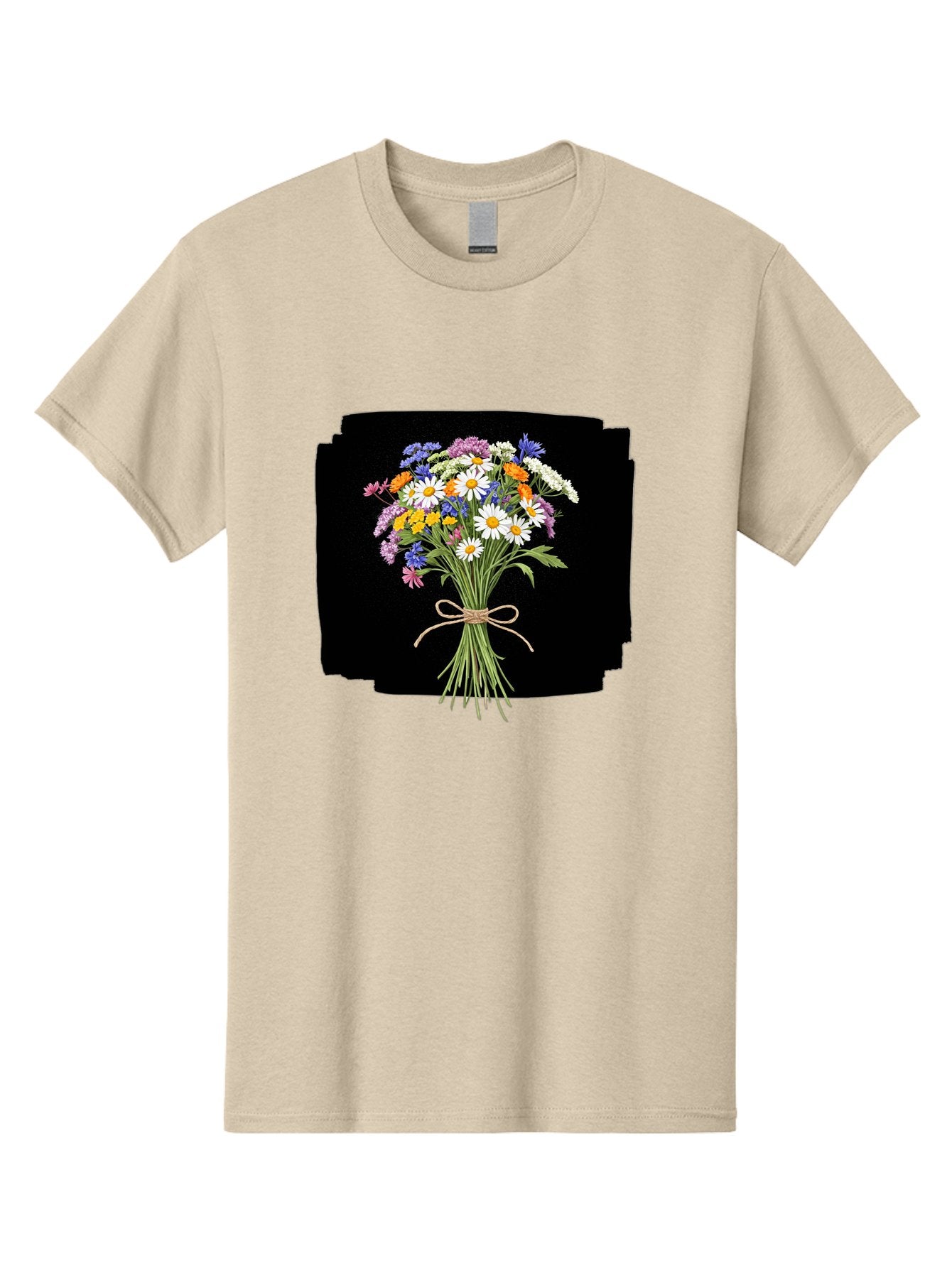 Wildflower-Bouquet-13 Men'S Graphic Tee, 100% Cotton, Comfortable Casual Summer Wear, Machine Washable, Vintage Camera, Old Camera, Antique Camera, Black Camera, Classic Photography, Photography Equipment, Nostalgic Device, Film Camera, Baf653 6