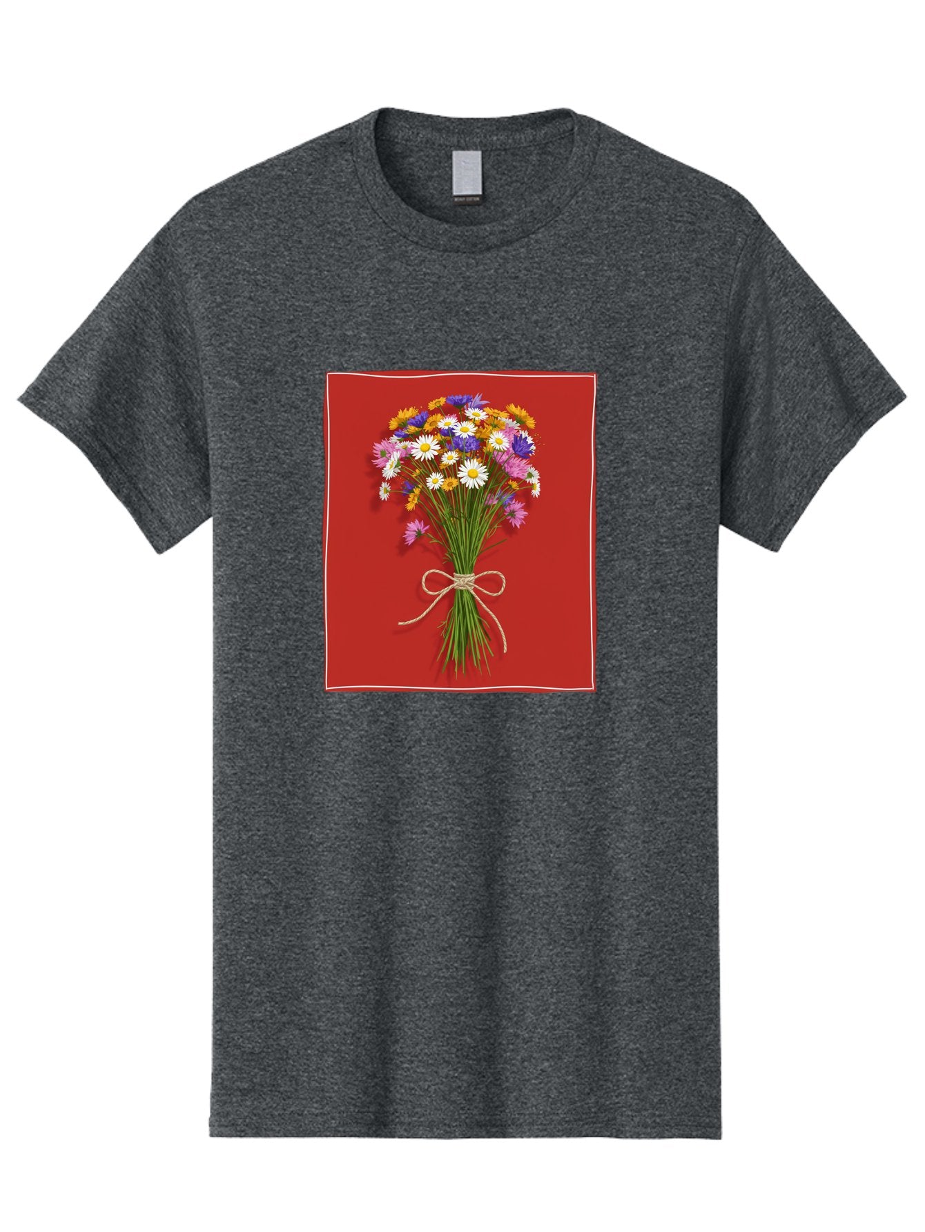 Wildflower-Bouquet-14 Men'S Graphic Tee, 100% Cotton, Comfortable Casual Summer Wear, Machine Washable, Vintage Camera, Old Camera, Antique Camera, Black Camera, Classic Photography, Photography Equipment, Nostalgic Device, Film Camera, Baf654 6