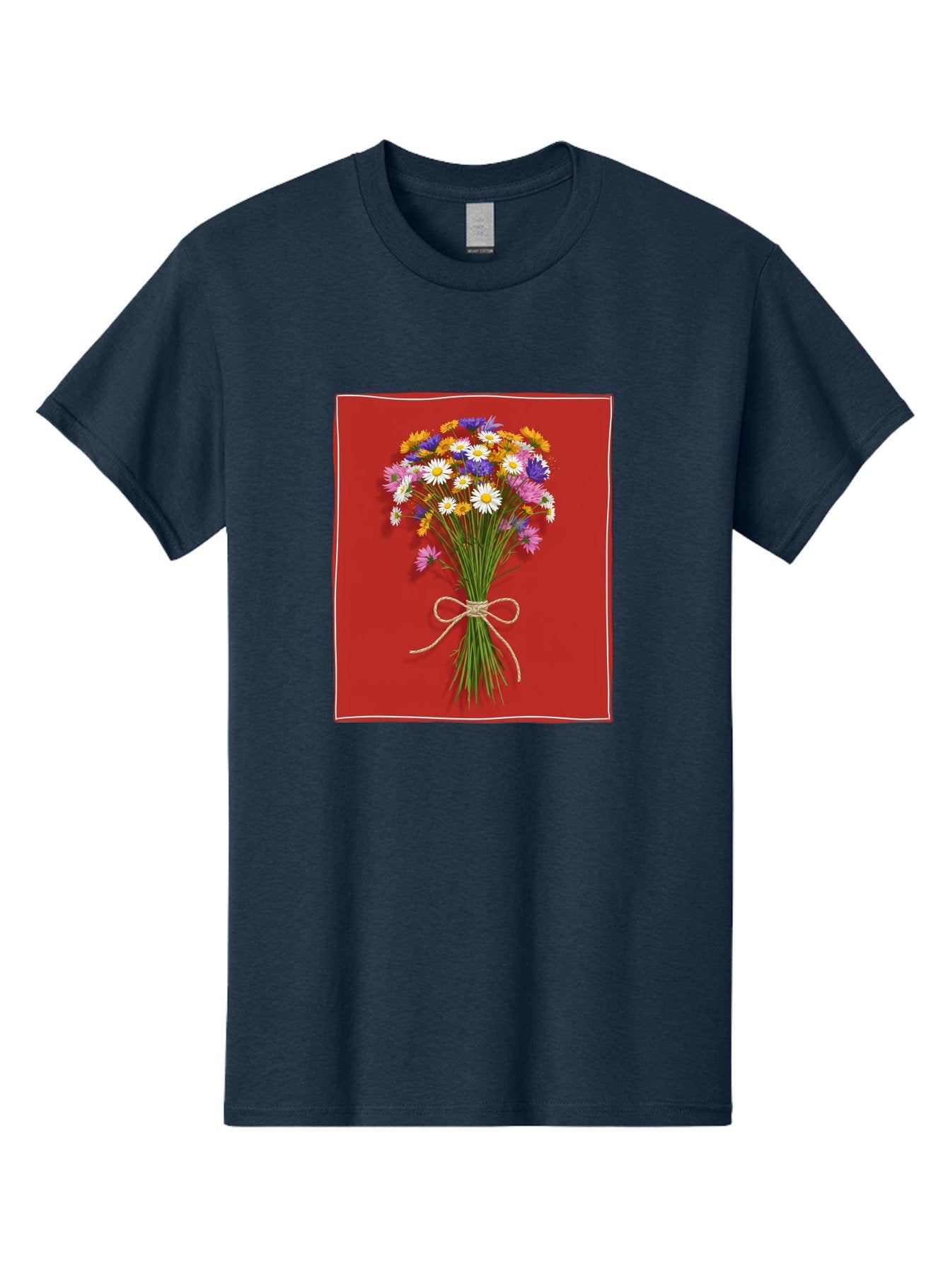 Wildflower-Bouquet-14 Men'S Graphic Tee, 100% Cotton, Comfortable Casual Summer Wear, Machine Washable, Vintage Camera, Old Camera, Antique Camera, Black Camera, Classic Photography, Photography Equipment, Nostalgic Device, Film Camera, Baf654 4