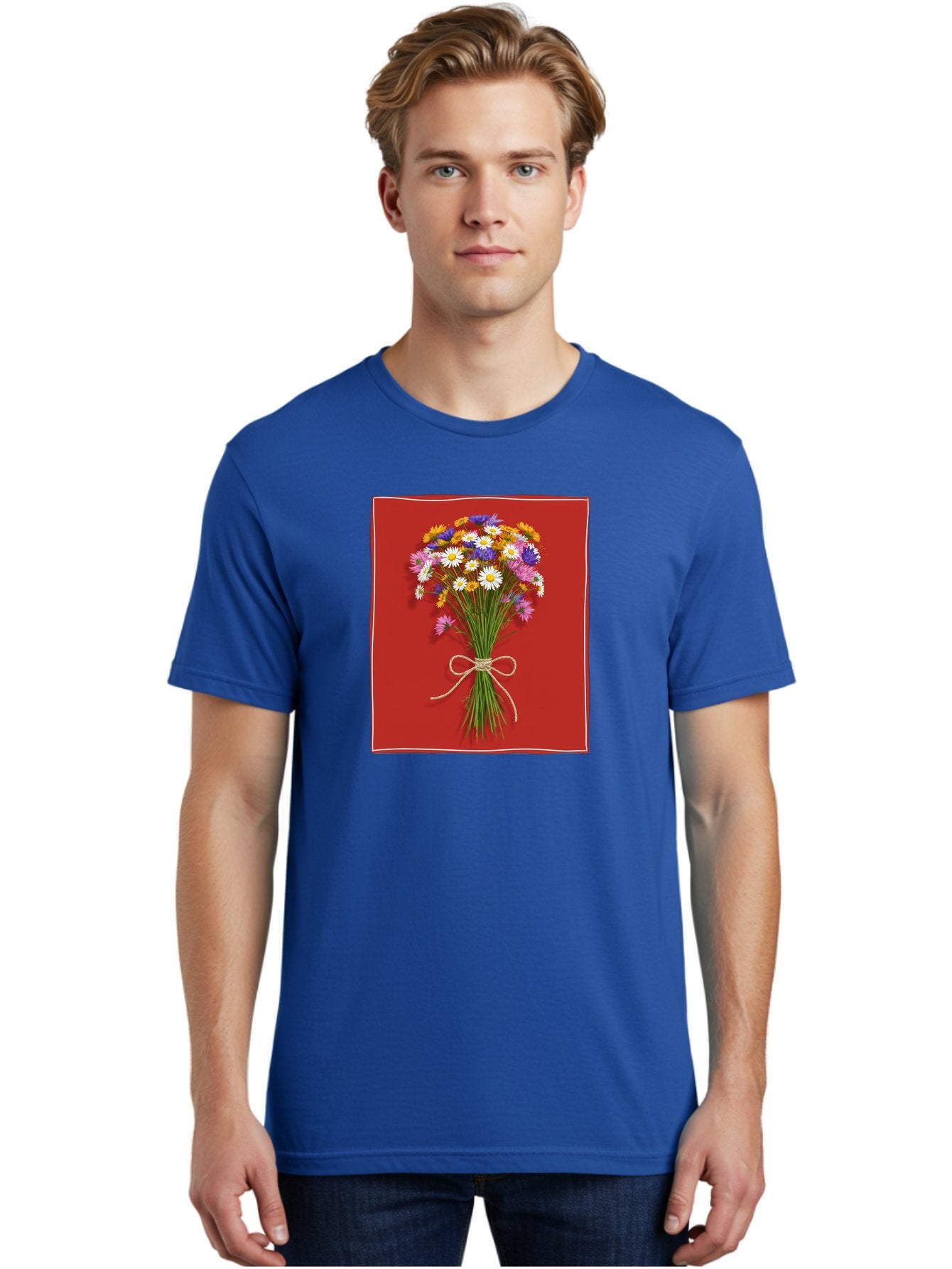 Wildflower-Bouquet-14 Men'S Graphic Tee, 100% Cotton, Comfortable Casual Summer Wear, Machine Washable, Vintage Camera, Old Camera, Antique Camera, Black Camera, Classic Photography, Photography Equipment, Nostalgic Device, Film Camera, Baf654 16